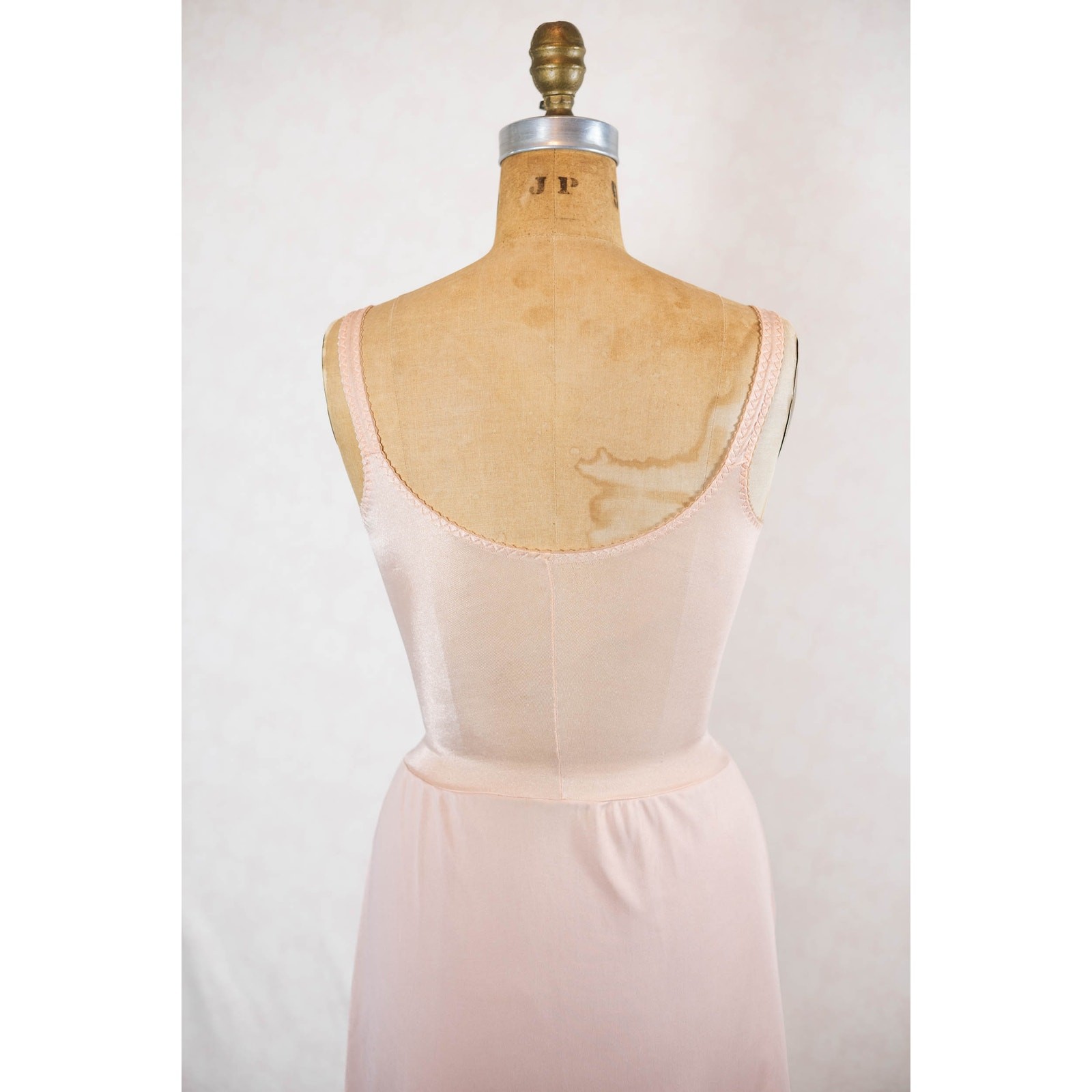 Vintage 70s Olga No Seam Bodysilk Slip Dress, 34A Lingerie Style 395, Blush Nude