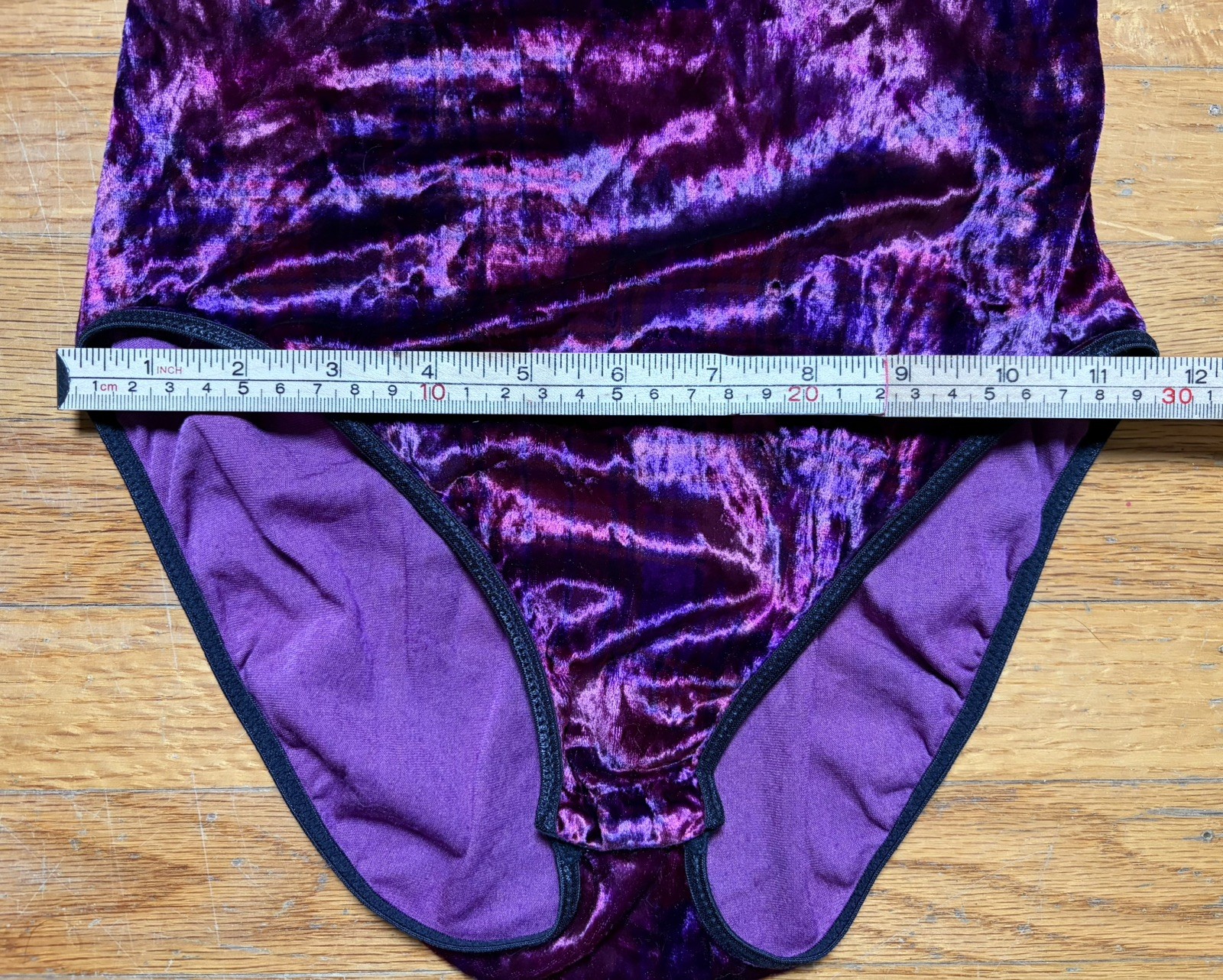 Vintage 80s VS Gold Label Velvet Mesh High Neck Bodysuit Teddy Sz M