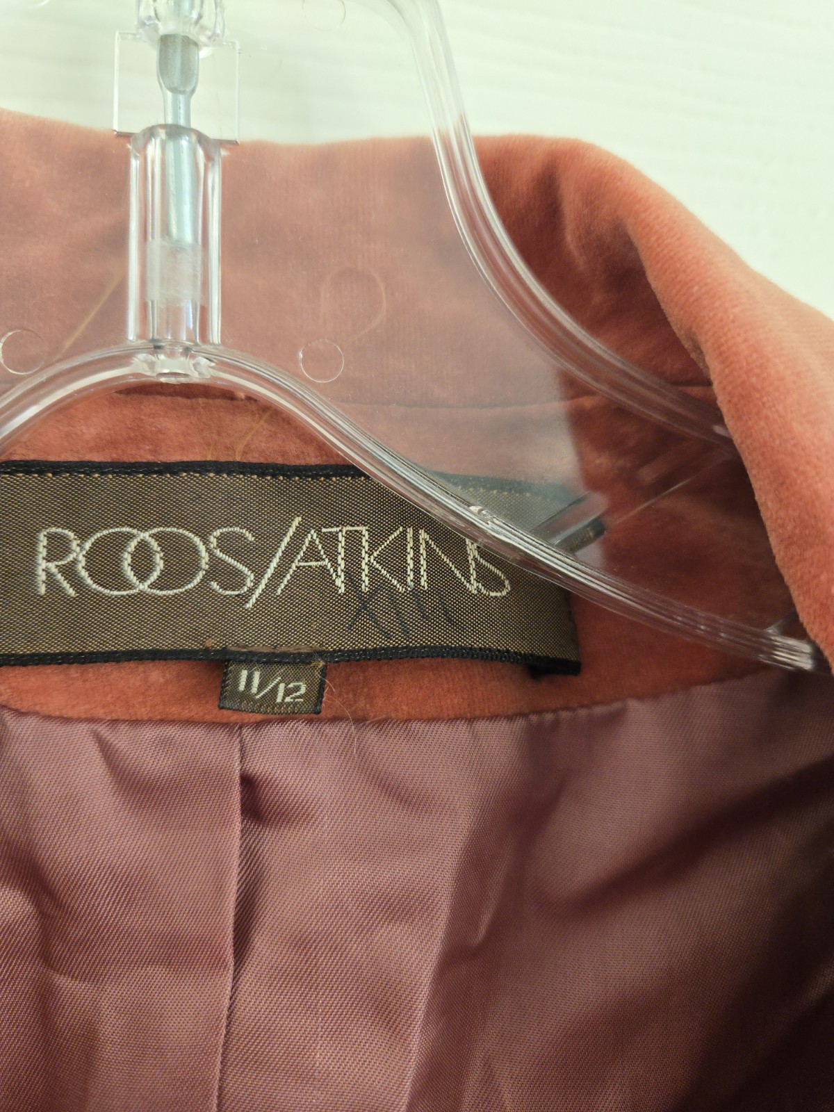 Vintage 1970s Terracotta Roos/Atkins Velvet Blazer – EUC, Approximately Size 6