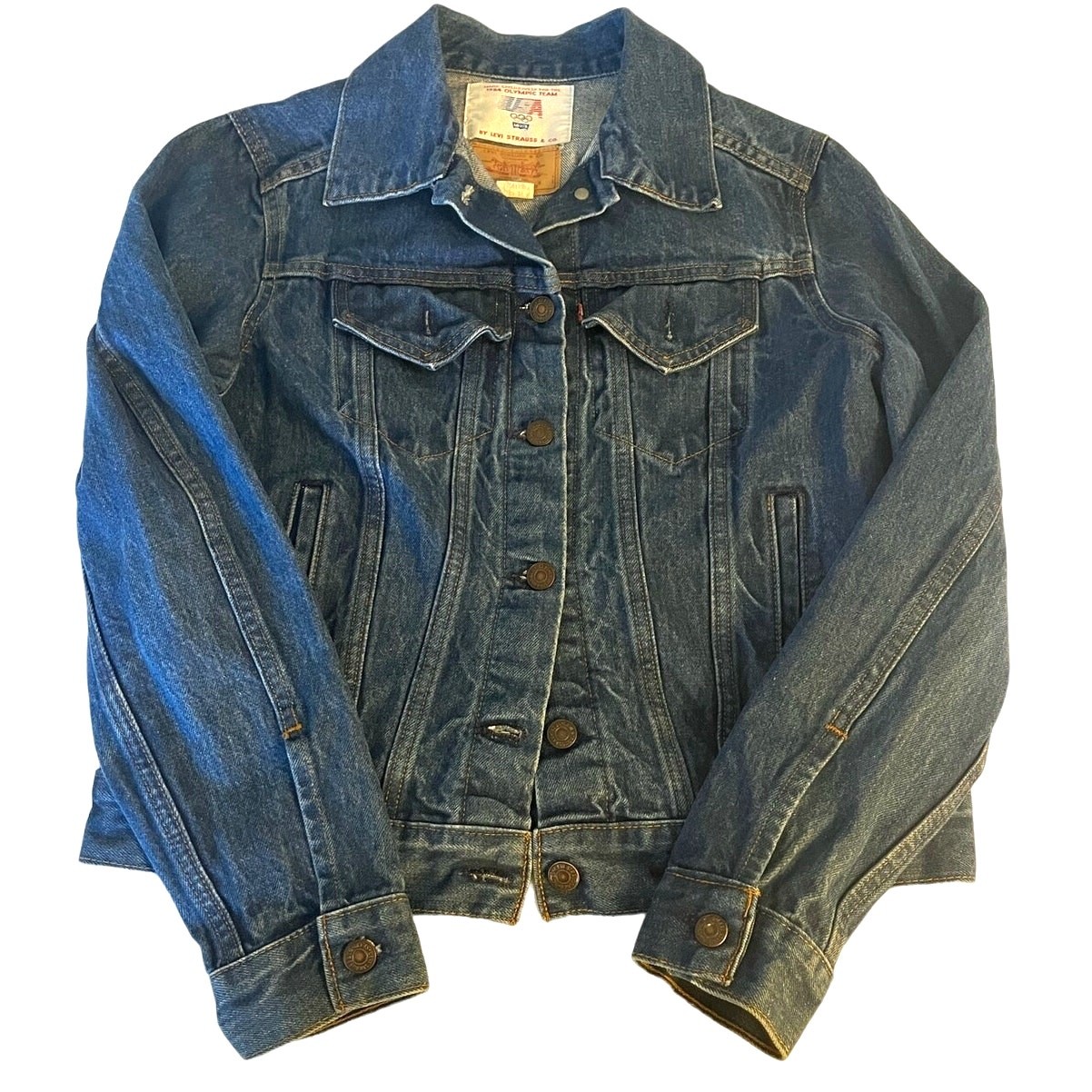 Rare Vintage 1984 Olympic USA Team Levi’s Denim Jacket 76001-0214 Unisex sz M
