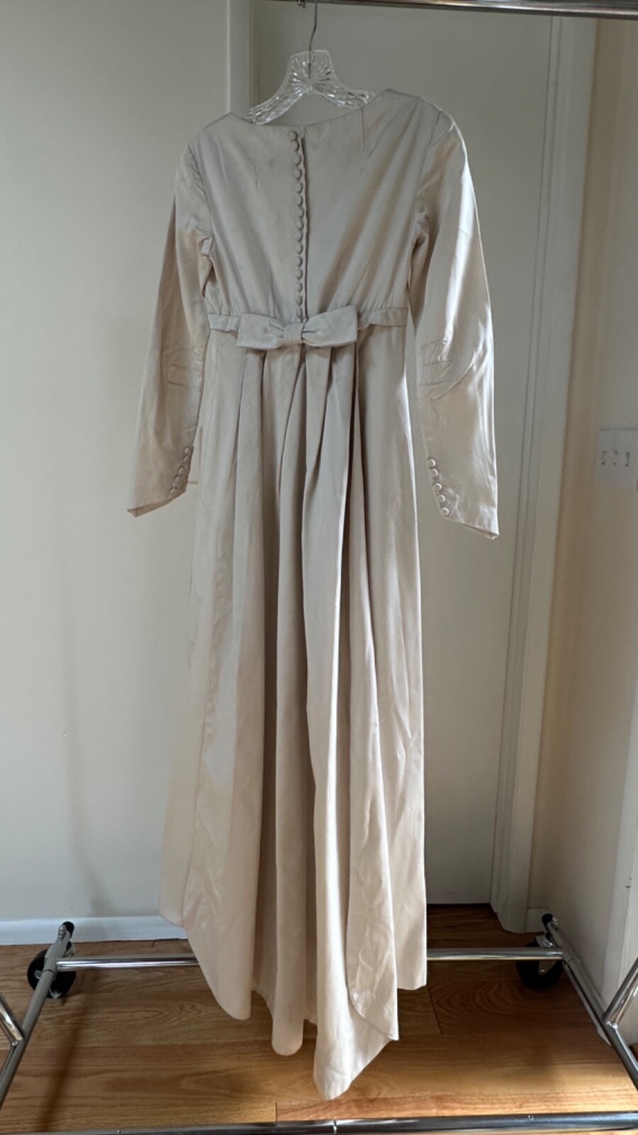 Emma Domb 1960s ivory Wedding Dress Cotillion Debutante Vintage Princess Cut VGC