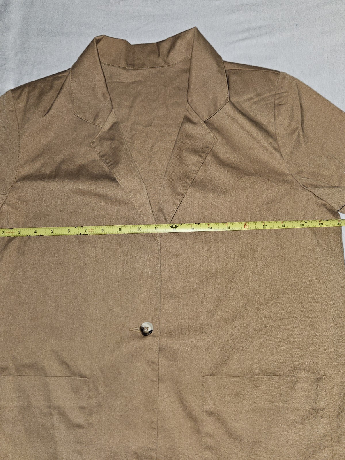 Jantzen Women Single Button Blazer Sz 16 Brown Suit Jacket Career Timeless Retro