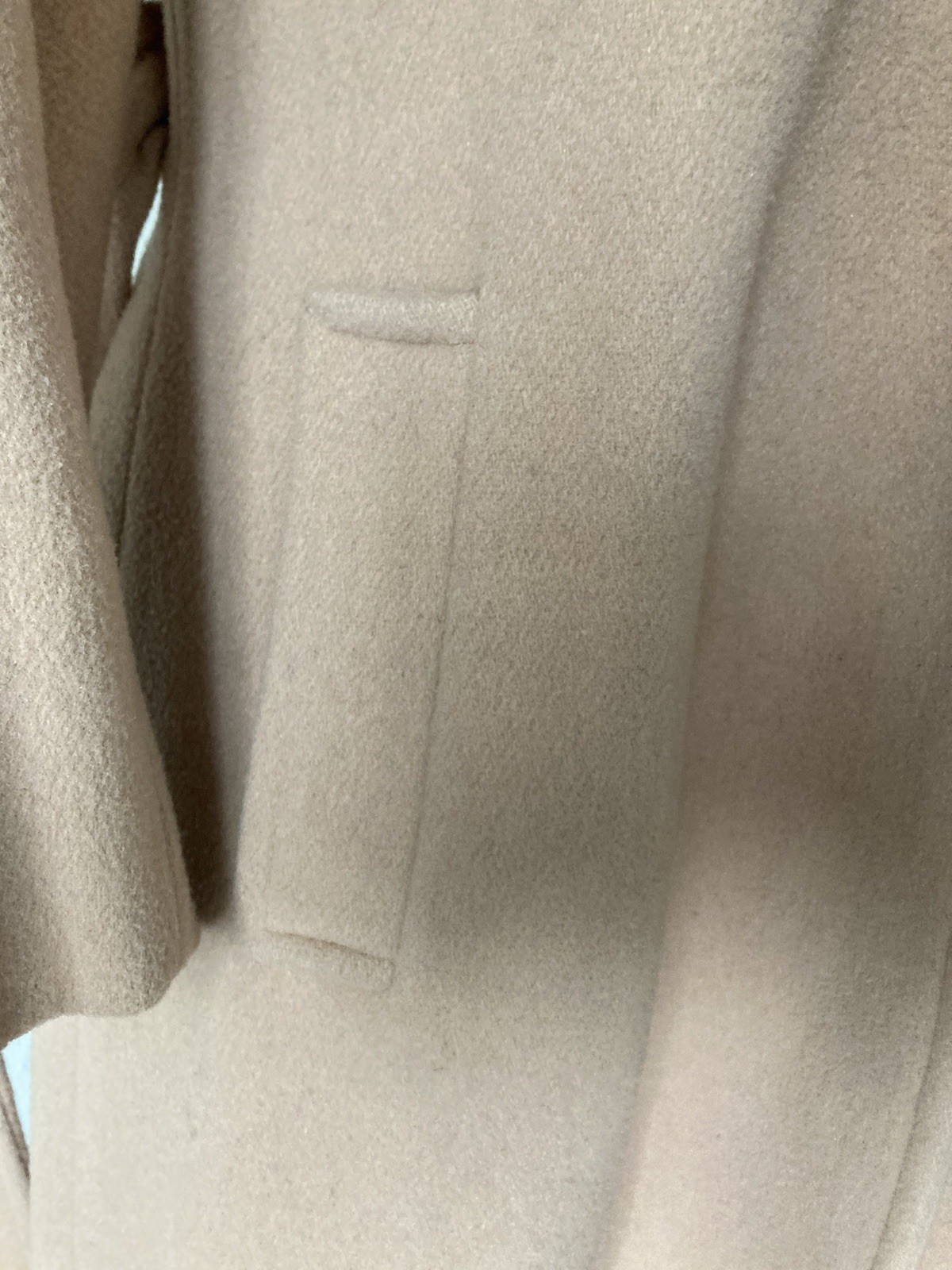 VTG 60s Camel Wool Quiet Luxury City Vibes Long Union Made Over Coat SZ S