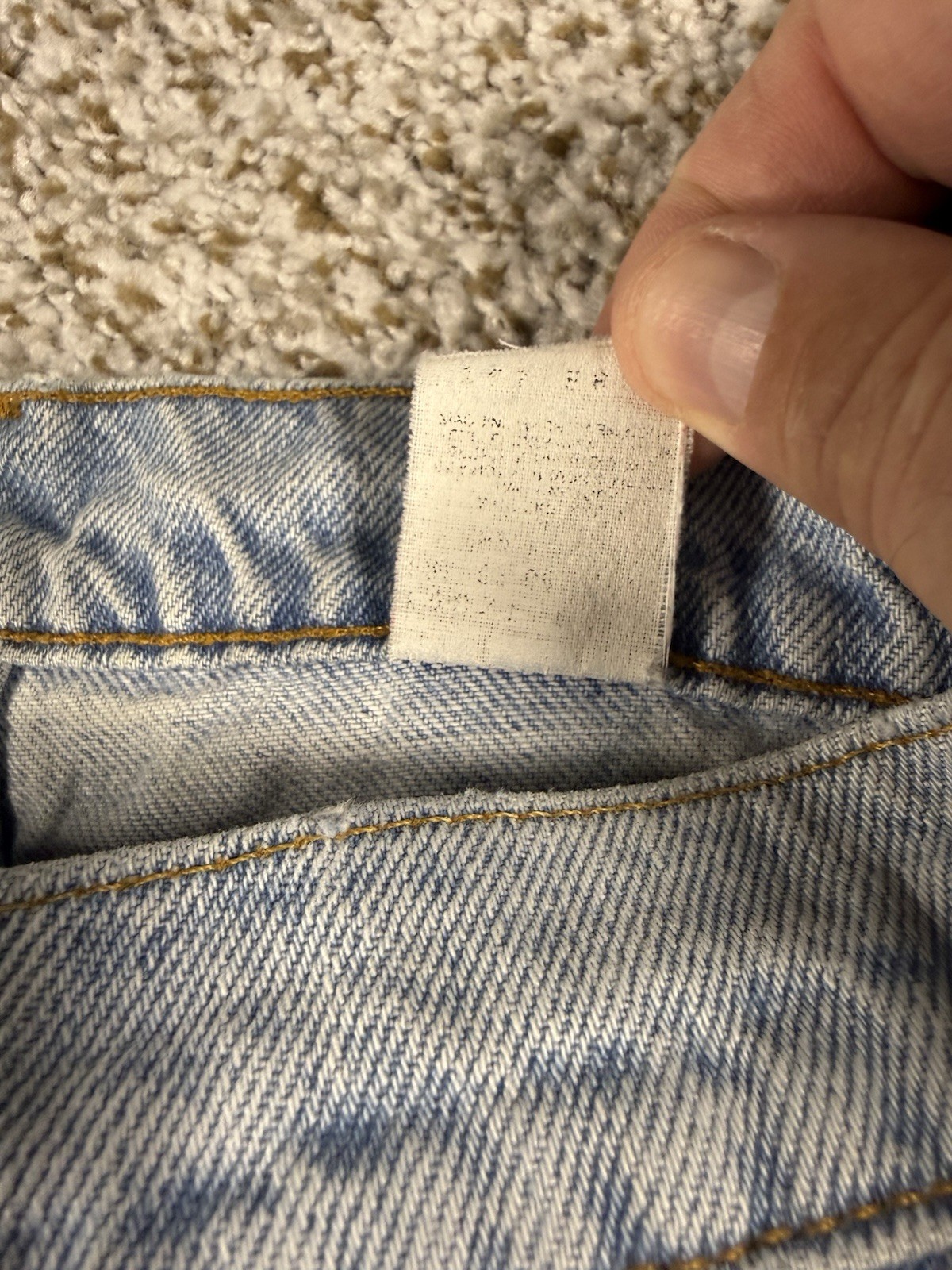VINTAGE Levi’s 15921 Orange Tab Light Wash Tapered Fit High Rise Jeans Women’s M