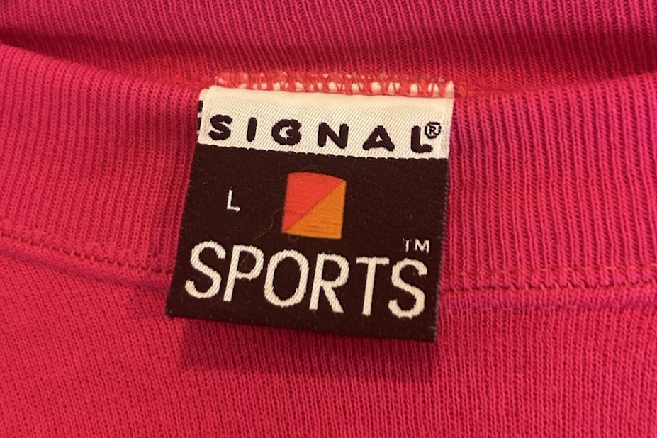 Vtg 80s Aloha Hawaii Pink Crewneck Sweatshirt Embroidered L USA