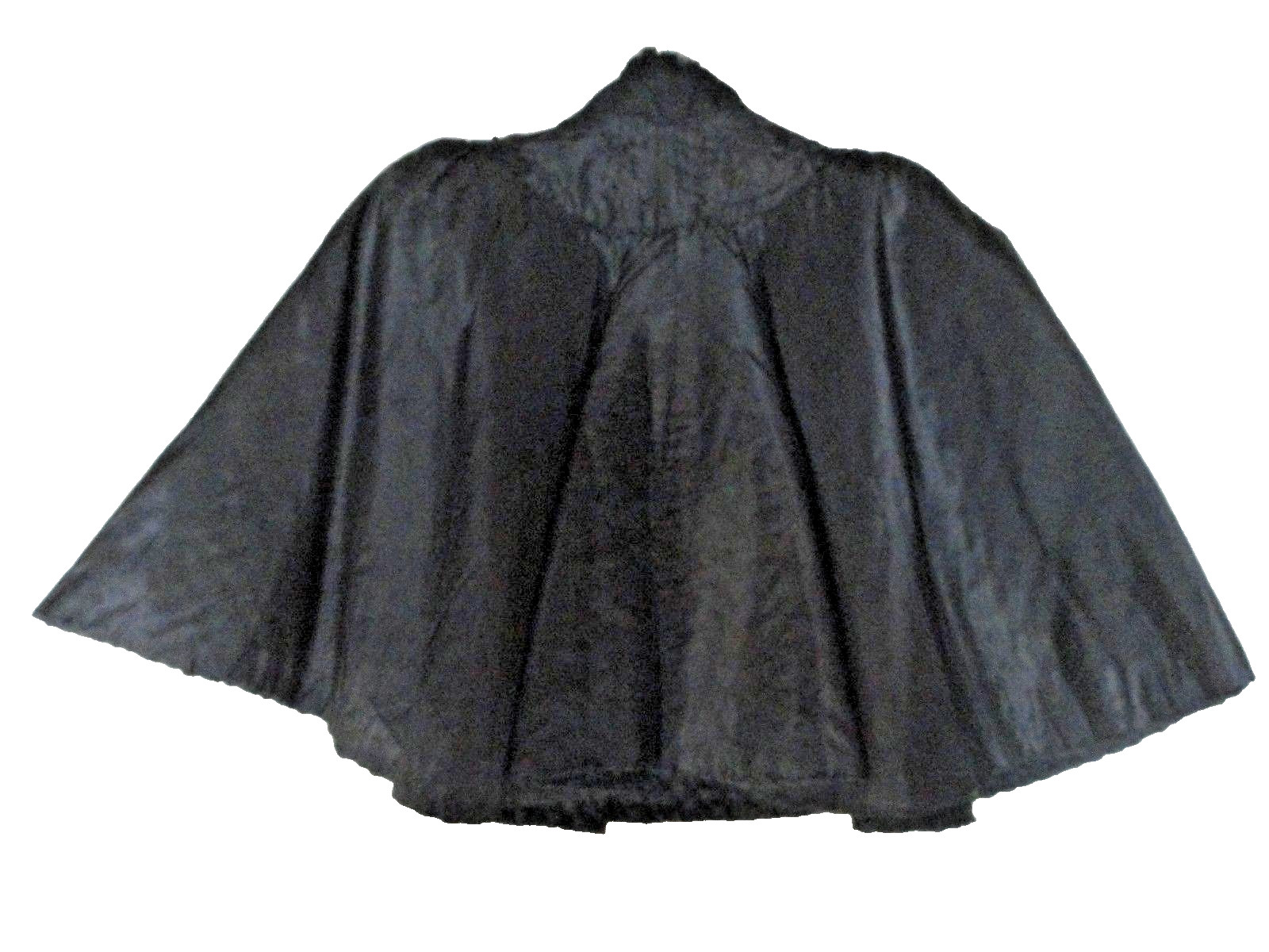 True Vintage Victorian Beaded Black Circular Cape Capelet