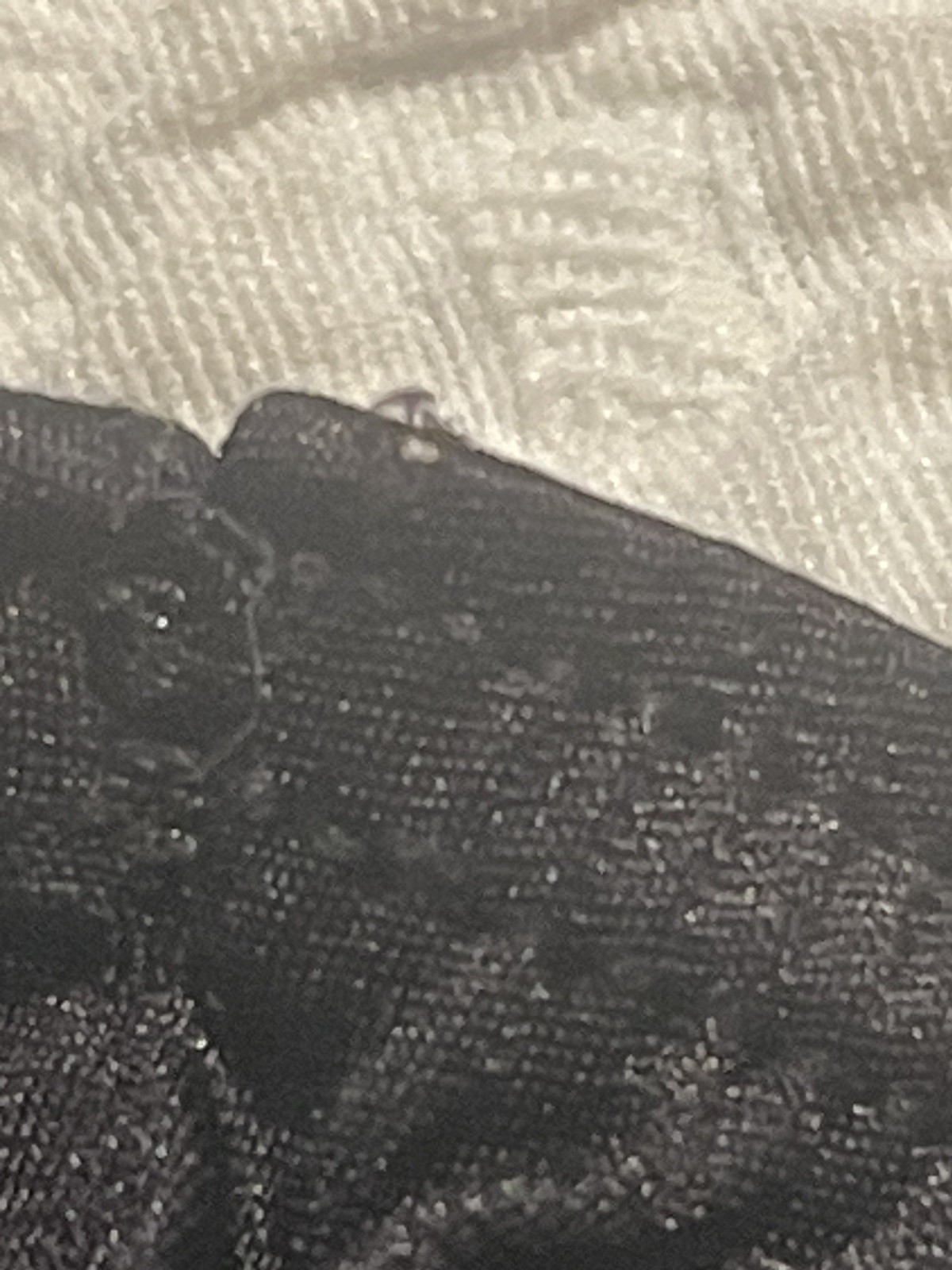 Vanity Fair Sz 18 Black Half Slip 17 Long Tiny Tear At Waist Seam. Vintage