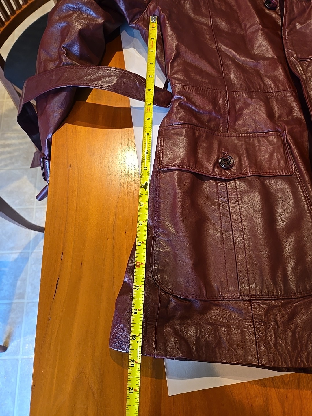 Vintage Etienne Aigner Burgundy Jacket Size 42