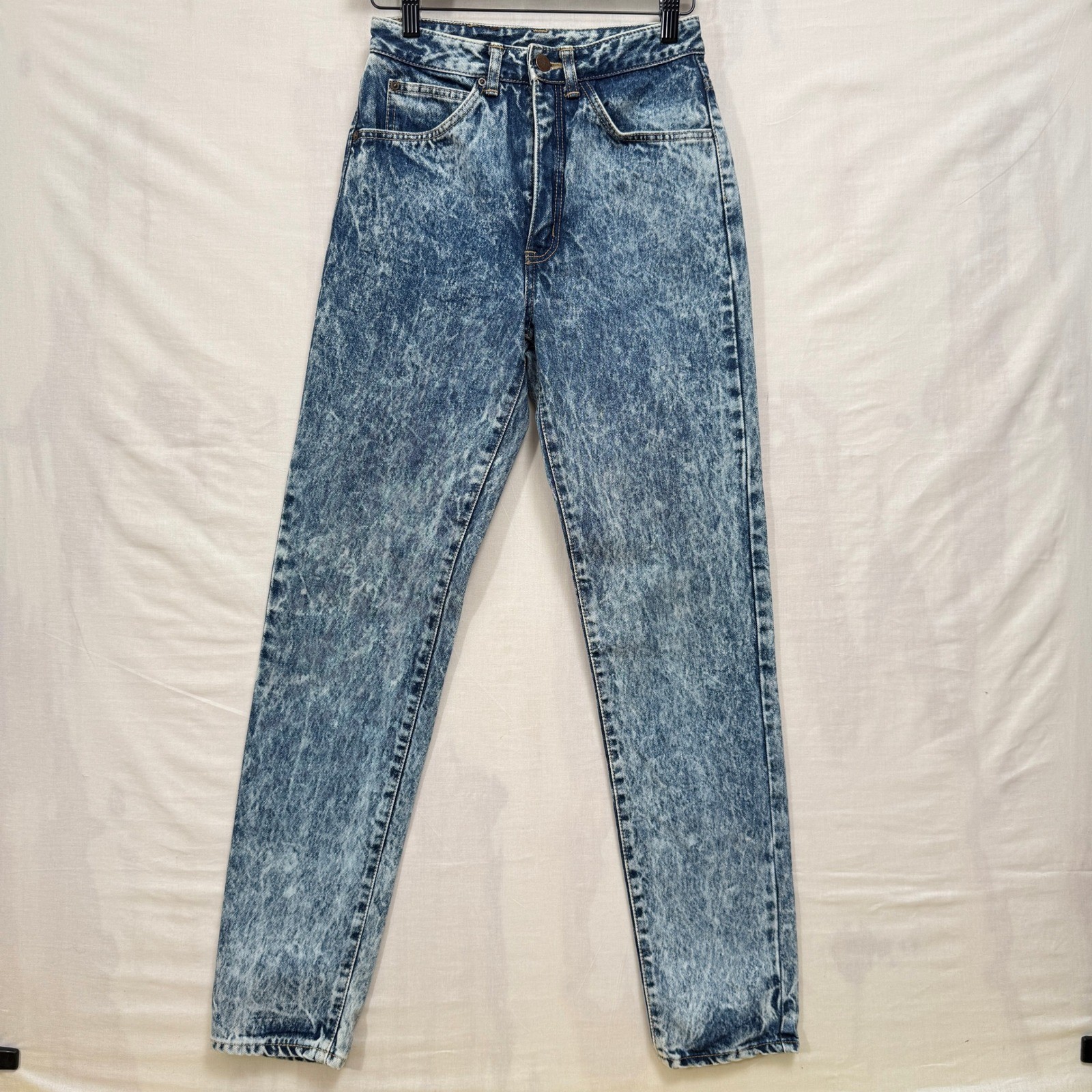 Edwin Tokyo Jeans London Slim Women 26 Blue Acid Wash High Rise Vintage Japan