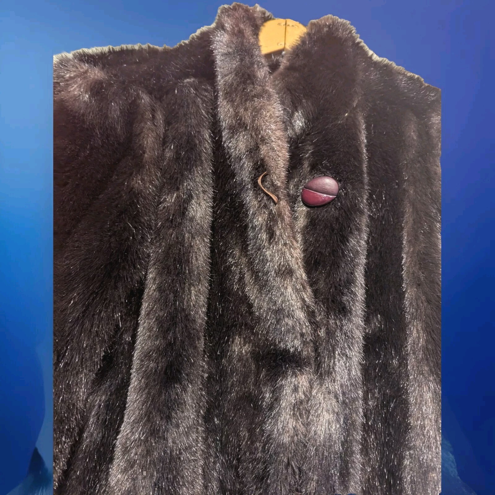 Hillmoor of New York Vintage Rich Brown Faux Fur Women’s Jacket/Coat Size S-M