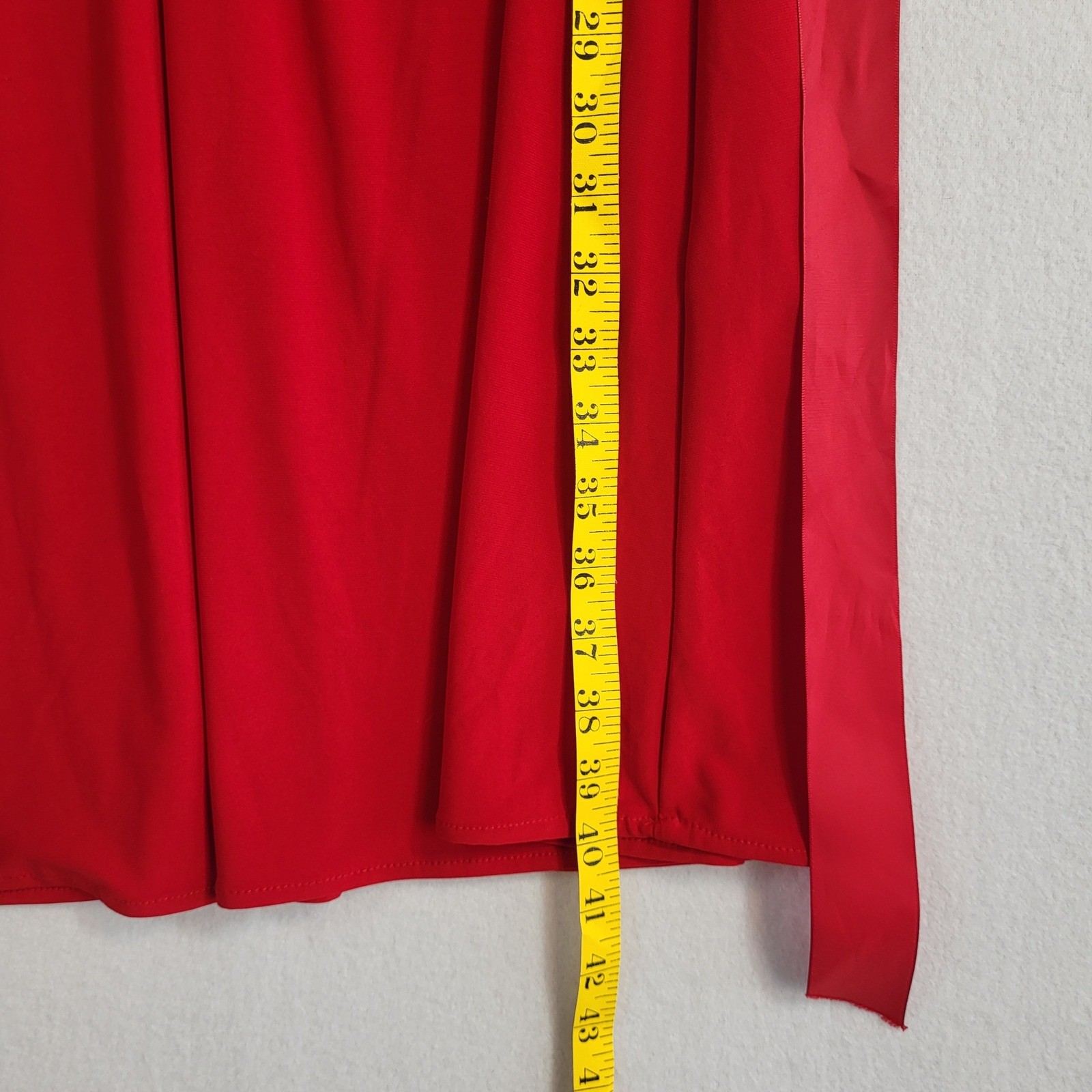 VTG Y2K Red Empire Waist Babydoll Cocktail Dress 10 Rhinestone Bow Romance