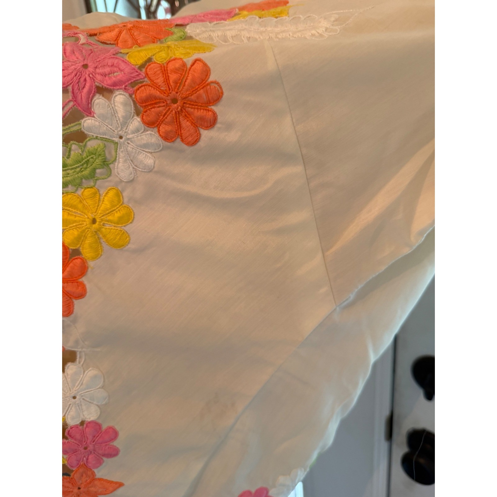 VINTAGE embroidered hand made blouse fit todays size 4-6