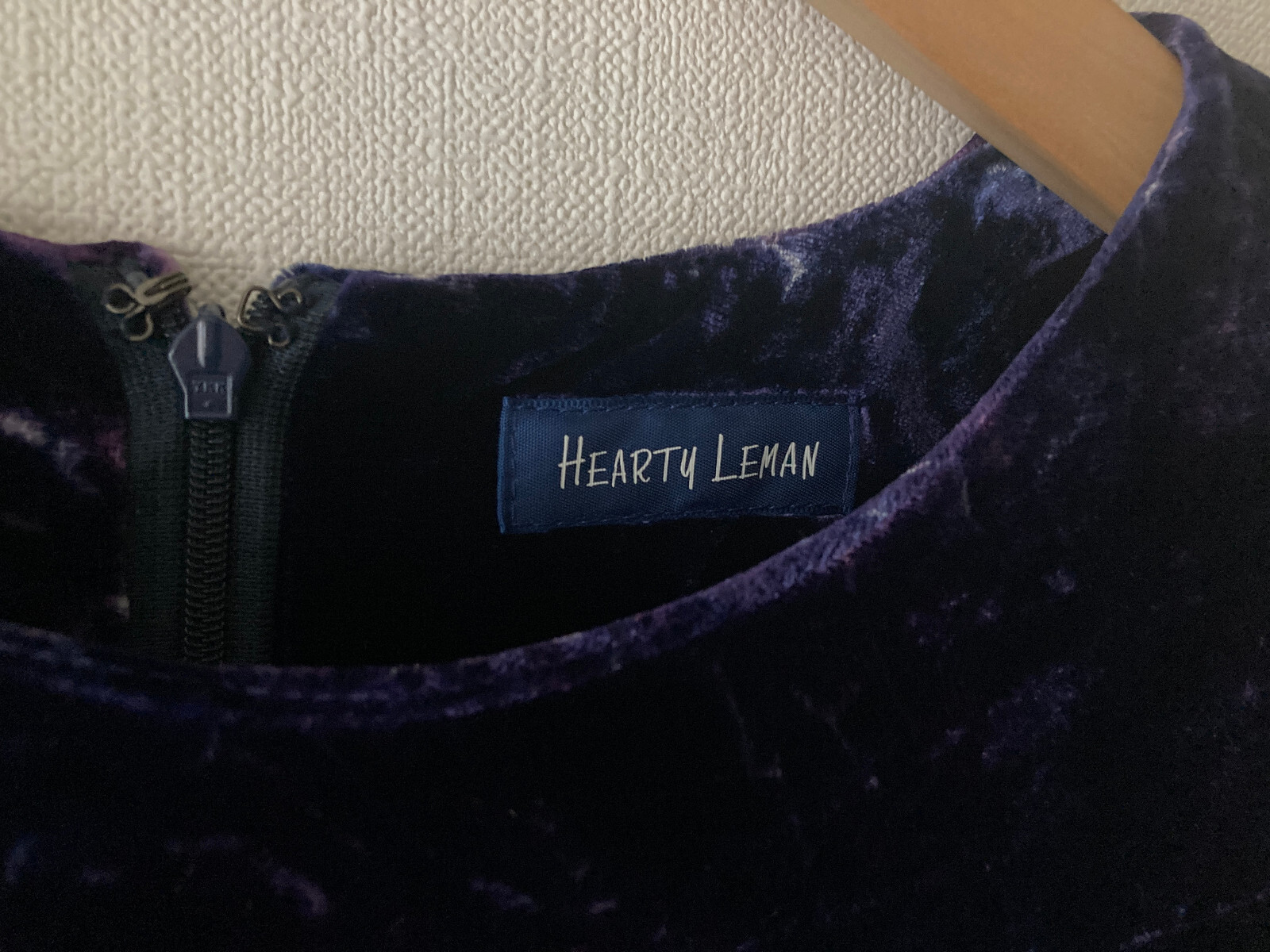 100% Silk High Grade Women’s Velvet Dress Vintage Leman Japan-made Cupra Lining