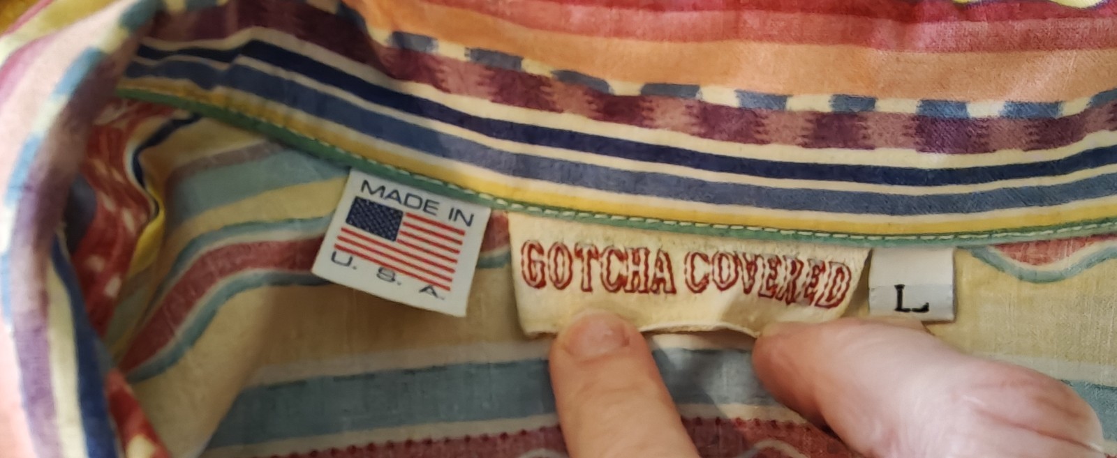 Vintage Southwest Style Made In USA Button Up Shirt By Gotcha Covered