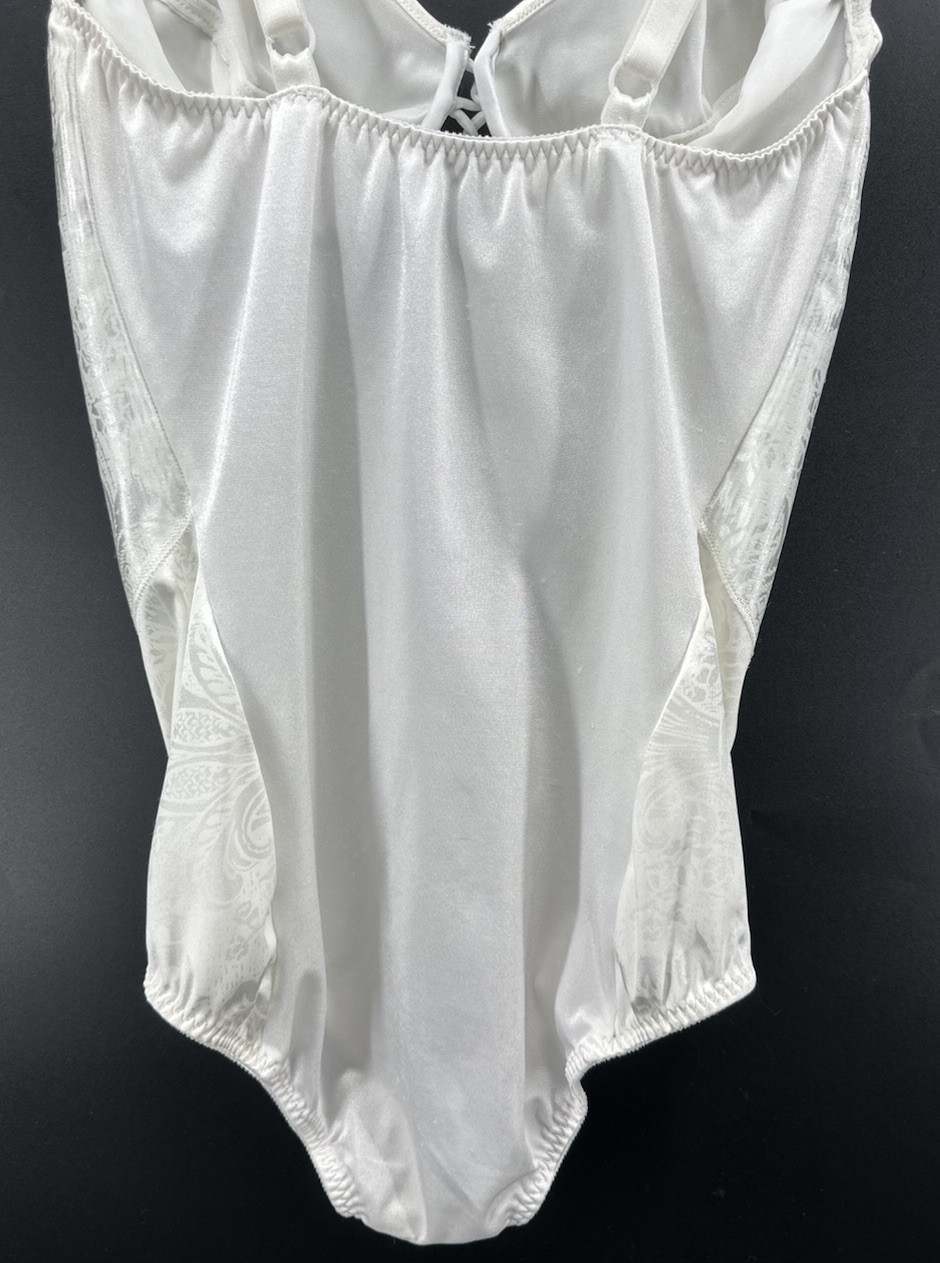 Vtg Vanity Fair Bodysuit Unitard Sz 36 C Lingerie One Piece Coquette Fairy AA32