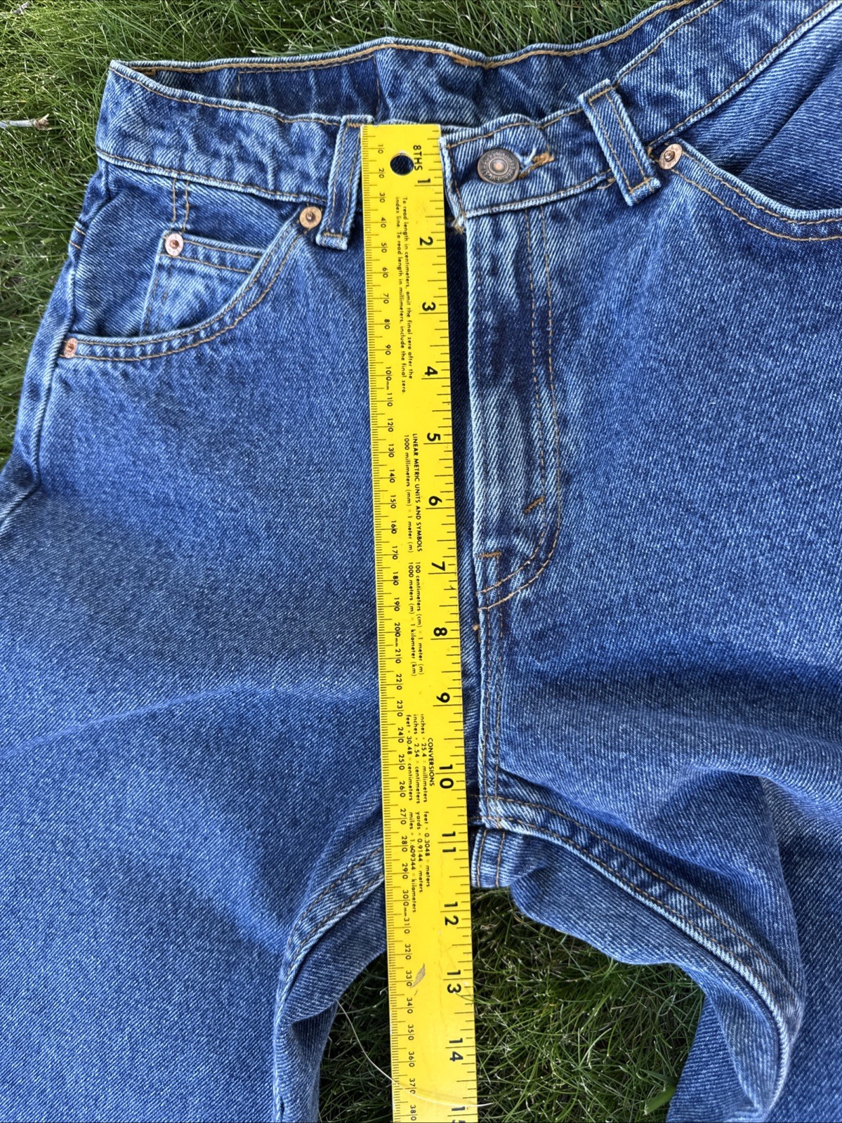 Vintage 1997 Levi’s 960 Orange Tab Loose Fit Straight Leg Jeans Size 5 JR M Blue