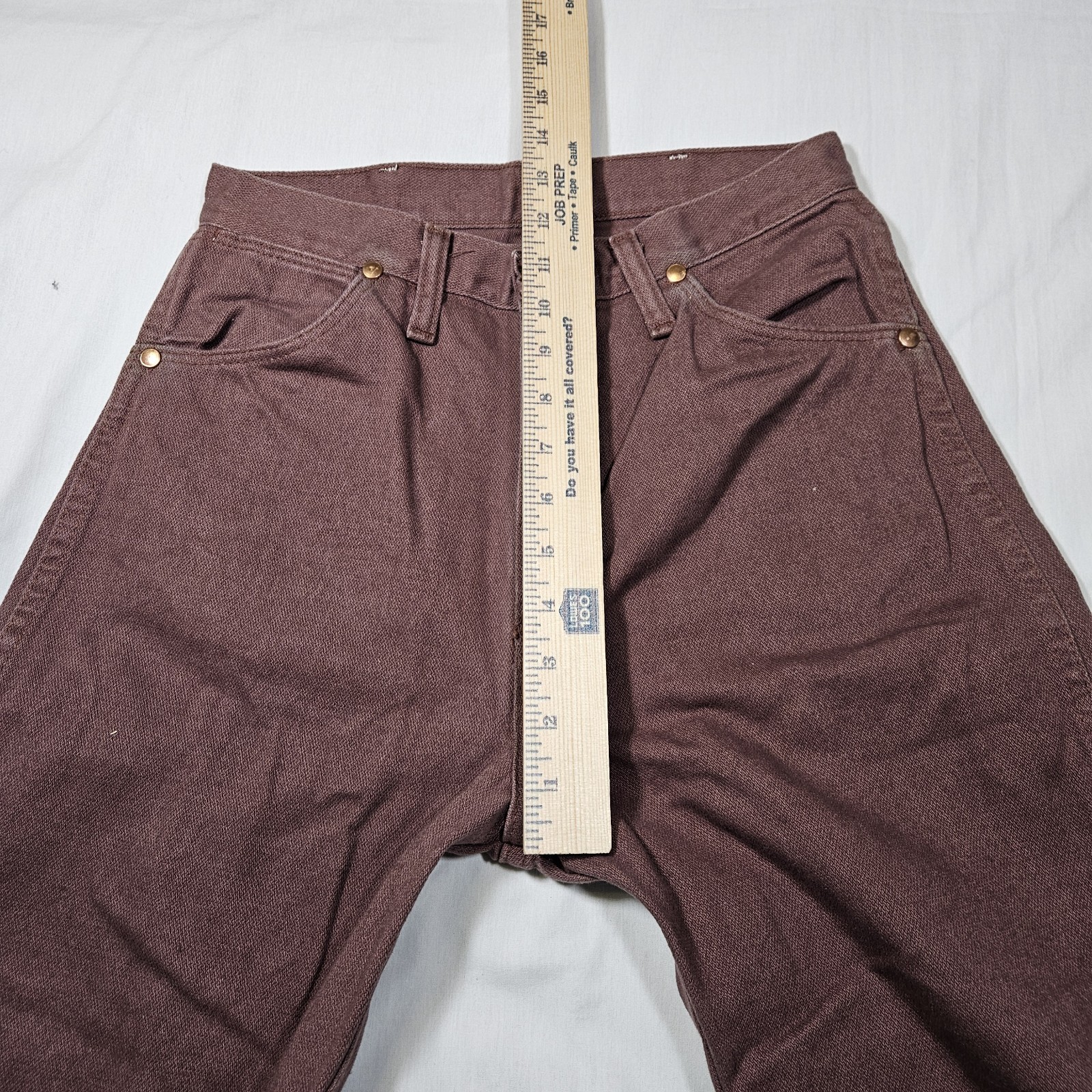 Vintage Wrangler Brown Cowboy Cut Slim Fit Jeans Made in USA High Rise 9×32