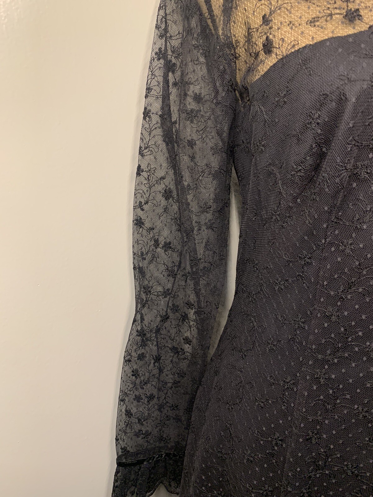 Vintage Jill Richards Black Lace Dress