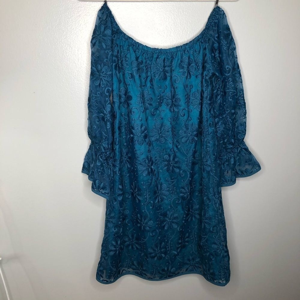 RARE Voom by Joy Han Jade Green OTS Mini Dress