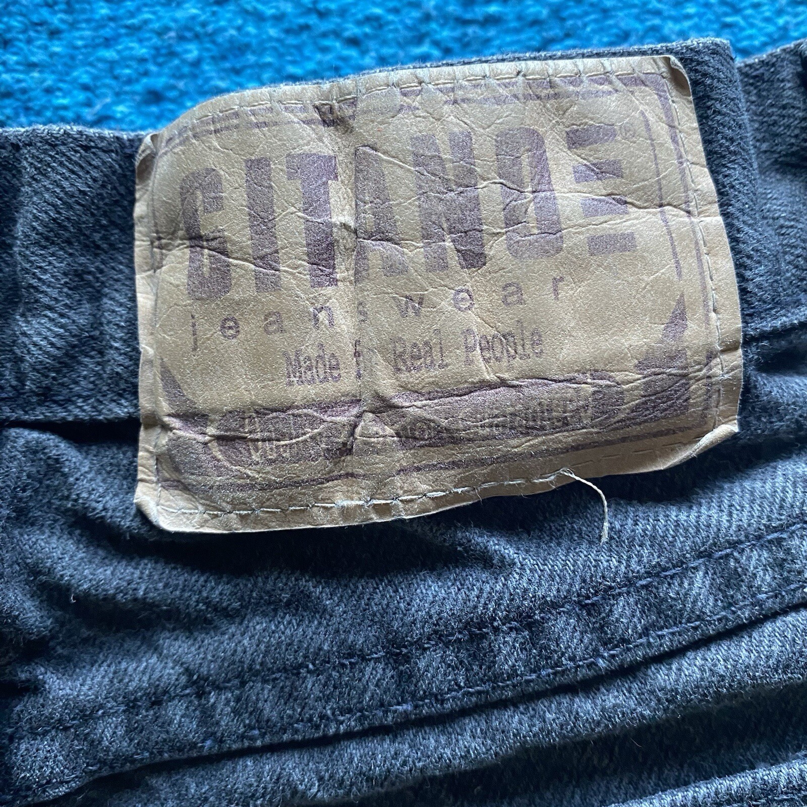 Vintage Gitano Charcoal Denim Jeans. Size 12 Tall. Tapered Leg. 27/31. 80’s