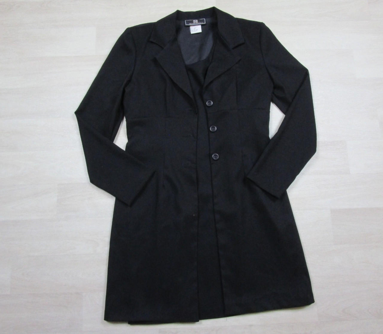 Vintage 90s Maurices 2 Piece Set Dress + Jacket (9/10) LBD Cocktail Rachel Green