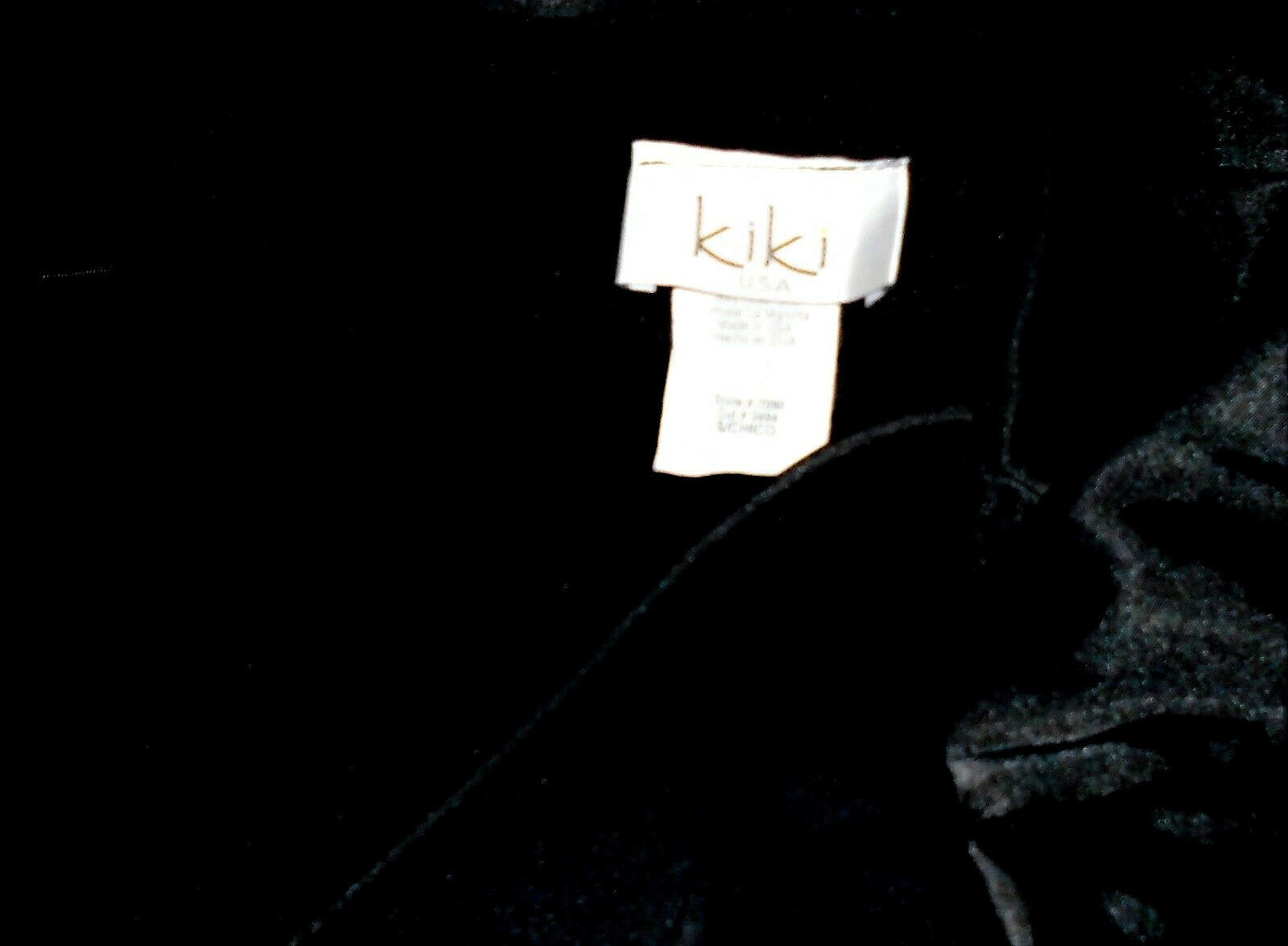 Vintage Kiki USA Black Asymmetrical Cocktail Dress S