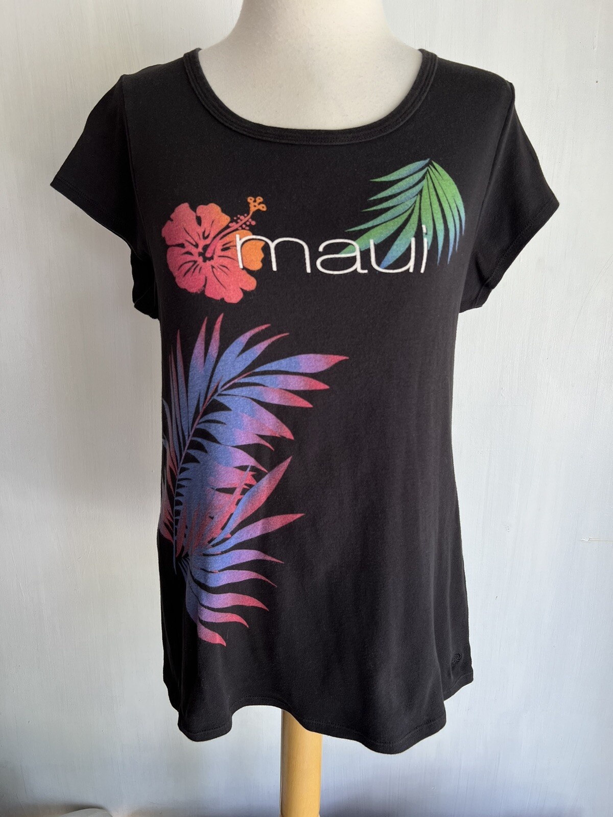 MAUI HAWAII Official Women’s Vintage 90’s Tourist Flower T-Shirt Size XL
