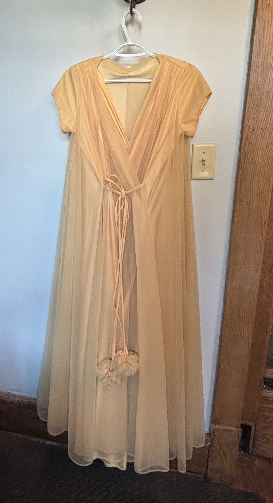 1960s Vintage Claire Sandra by Lucie Ann Hollywood Nightgown and Peignoir set