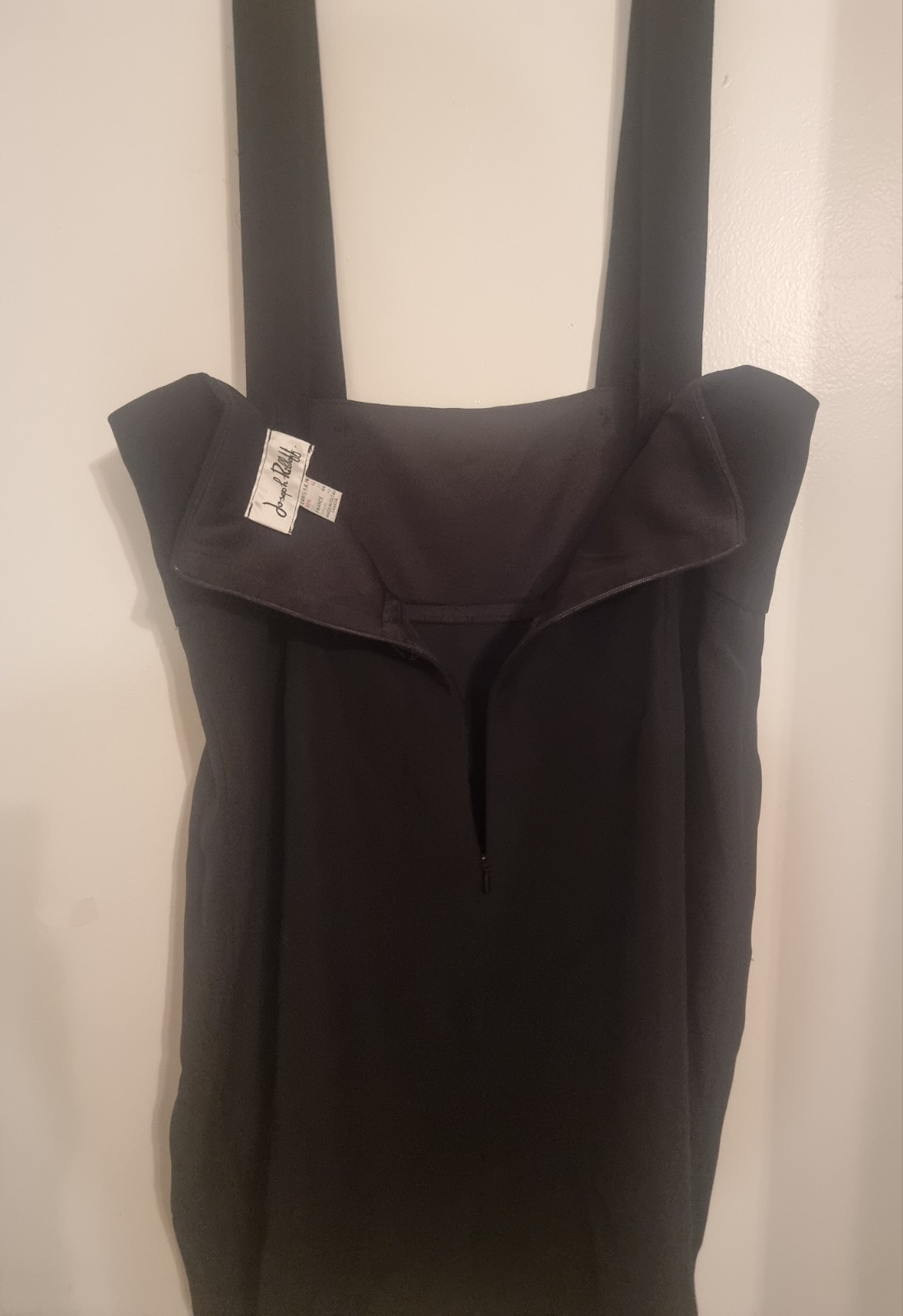 Vintage Y2K Joseph Ribkoff Black Pinafore Jumper Dress Size 14 Canada.