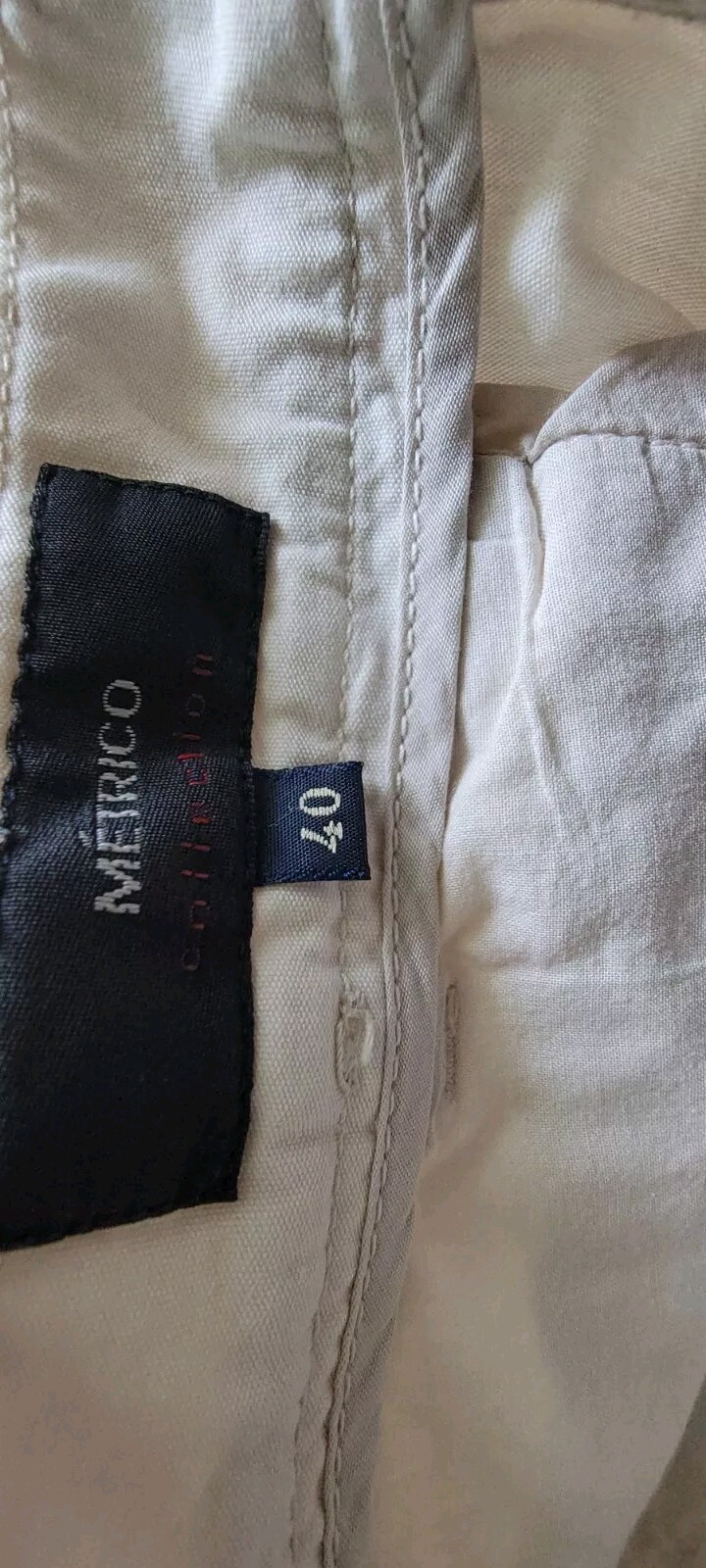 Designer Metrico Collection Italian made cotton Pedal Pushers New w Tags Sm EU40