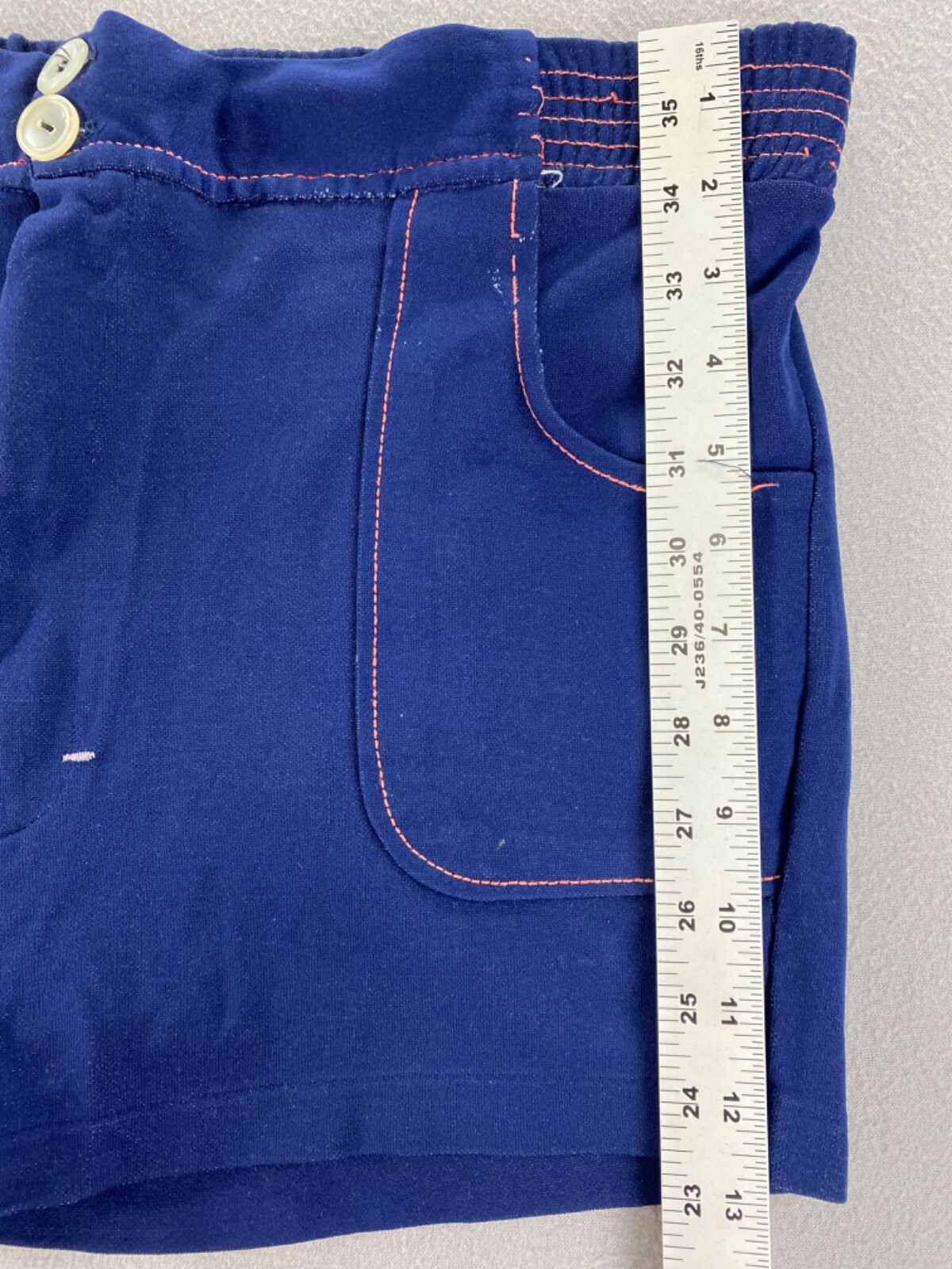 Y2K KMart Brand “Honey” Short Shorts Women’s 16 Blue Pink Retro Patch Bumblebee