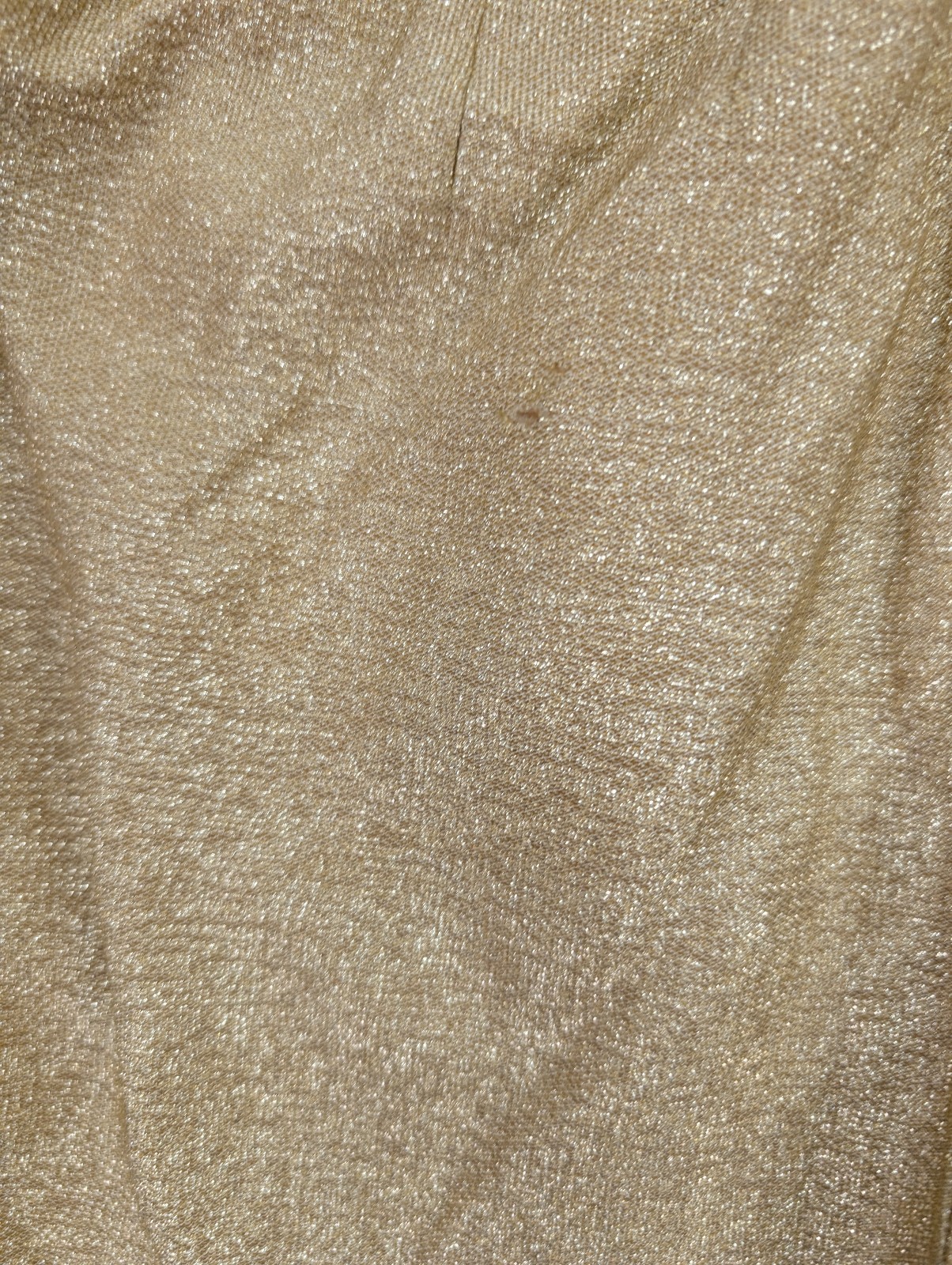 Vintage Women’s Dress Size S Metallic Gold Shimmer Party Cocktail Wiggle Sheath