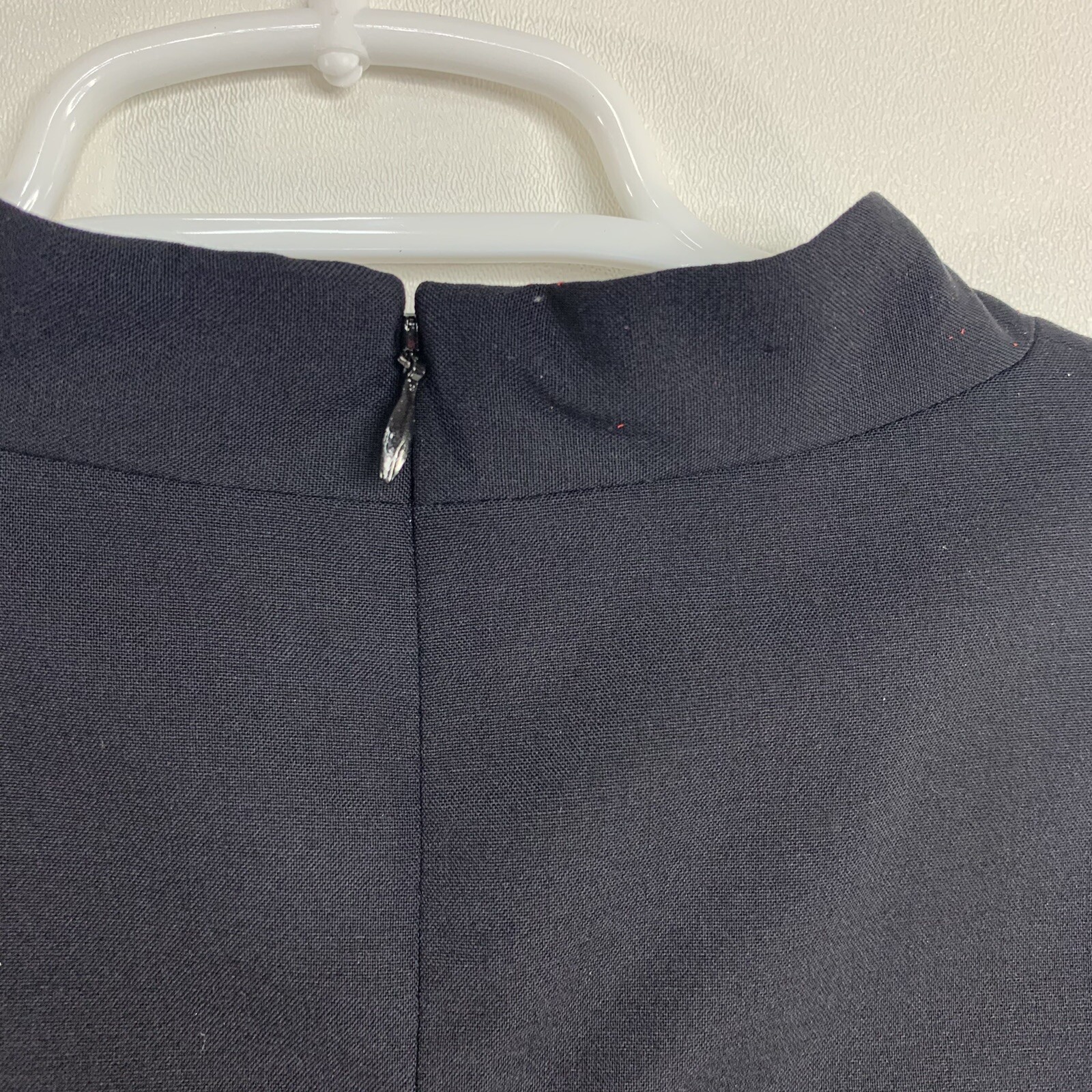 Pendleton Vintage Short Sleeve Black Wool Blend Dress Lined Women 8 Quiet Luxury