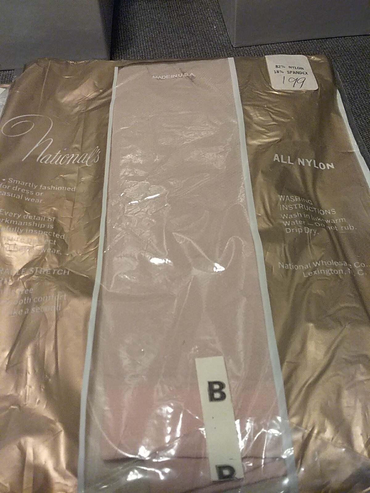 Vtg 1970’s Nationals Hosiery Pantyhose (Size B) Lot Of 4 Pairs Assorted Colors