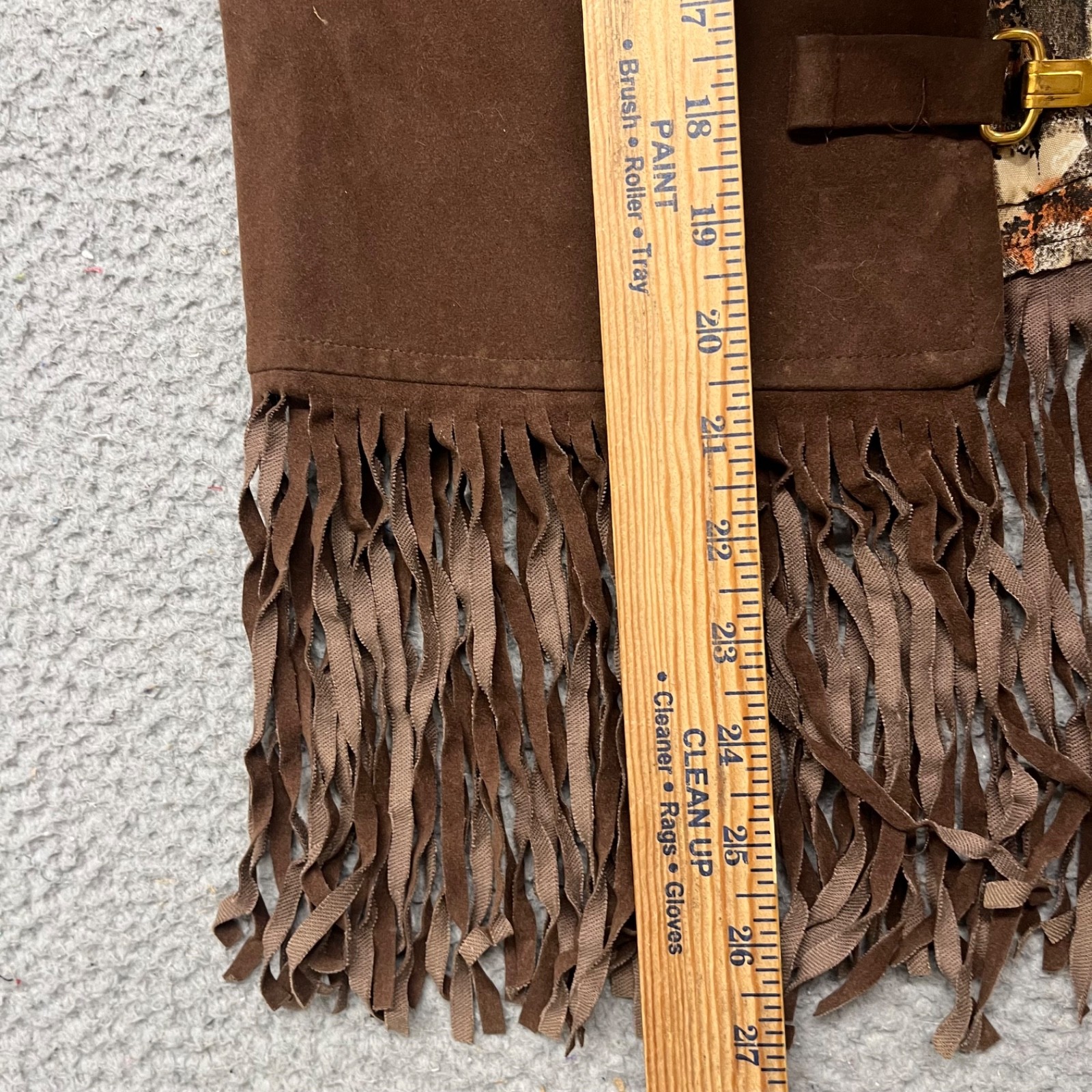 Vintage Fringe Cowgirl Vest Womens S Brown Festival Expressions By Campus