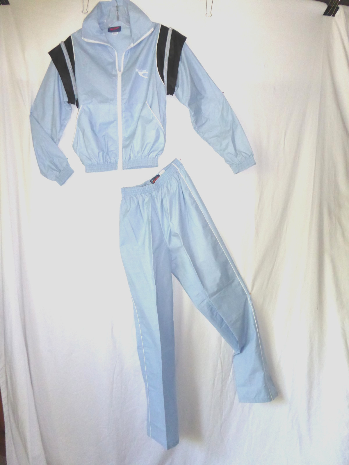 80s McGregor Jogging Suit Sweat Pants+ Jacket 1986 USA Med Women Zip Off Sleeves