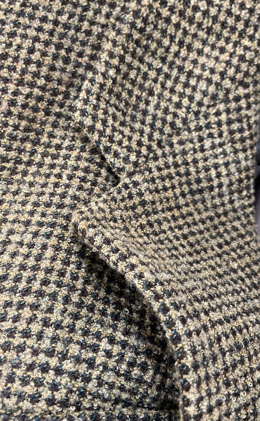 Vintage 90s Giorgio Armani Le Collezioni Women’s Brown Wool Blazer Coat IT 40