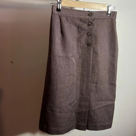 Vintage VTG i.d. Ship’n Shore 80s 90s A-Line Knee Length Midi Pencil Skirt 9/10