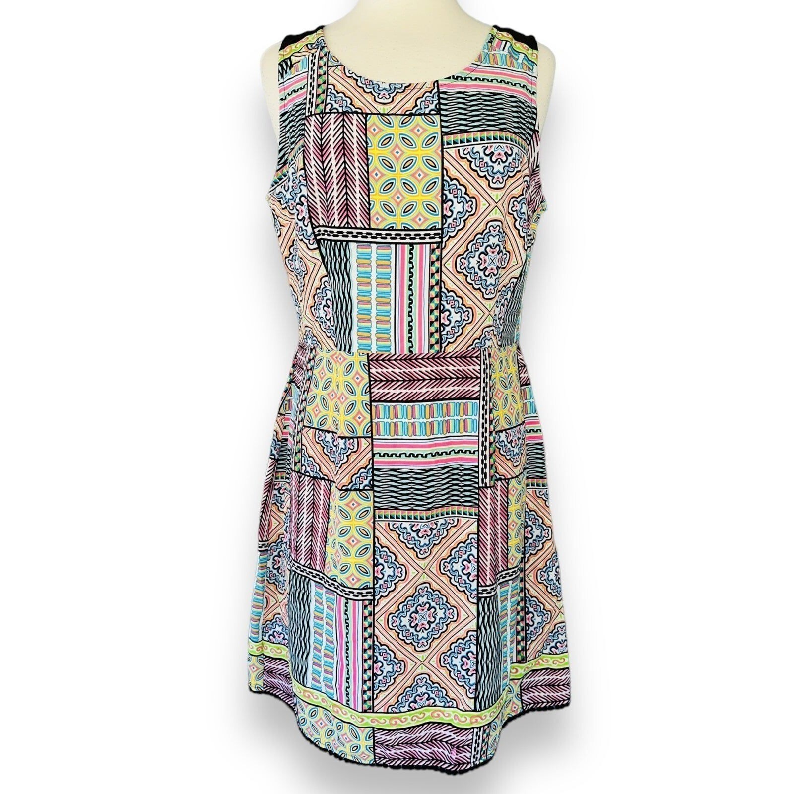 Vintage Y2K Nicole Miller Dress New Size 14 Women’s Multicolor N6
