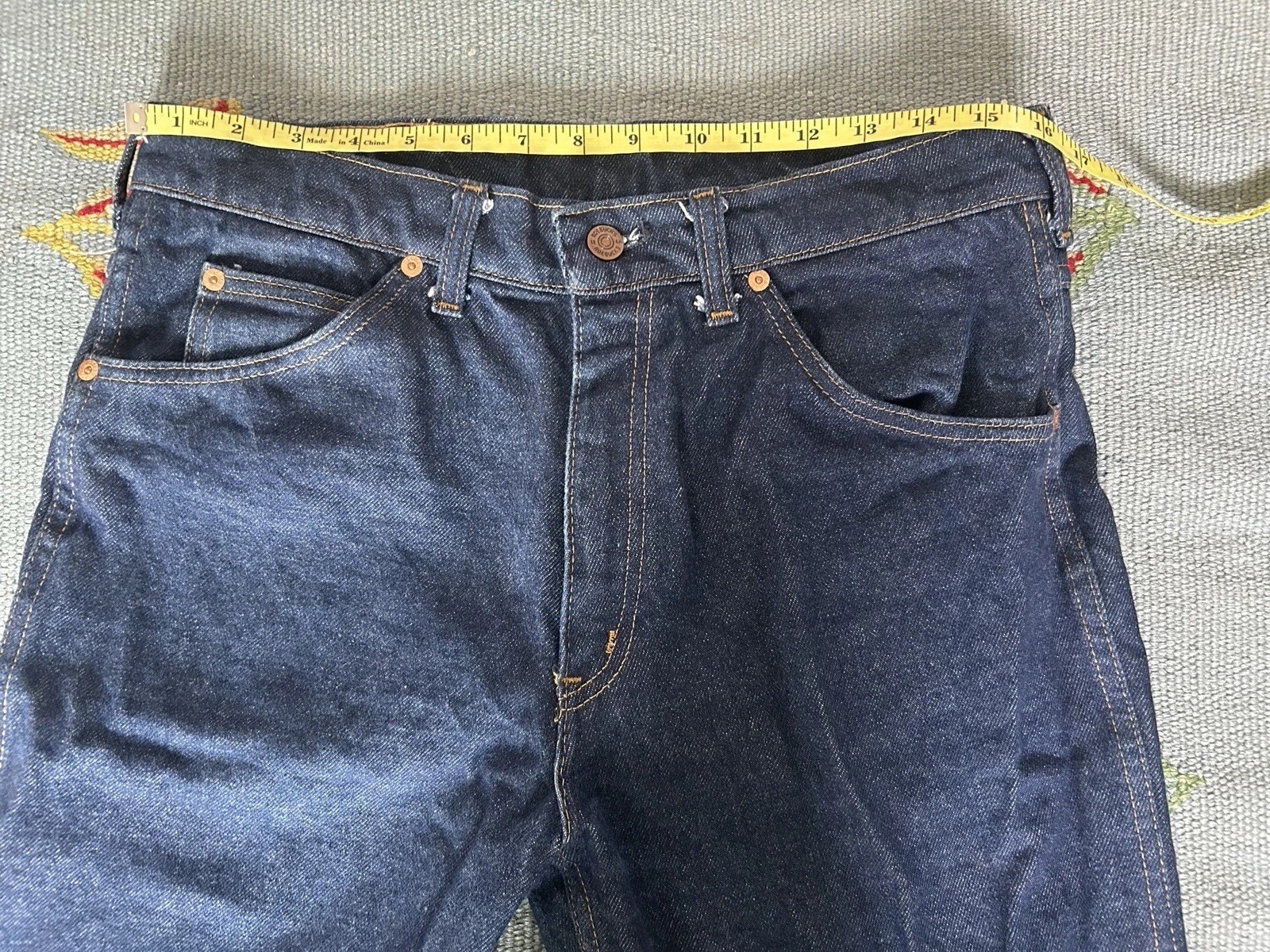 1970-80s ROEBUCKS Dark Wash Boot Cut Jeans – Size 30/32