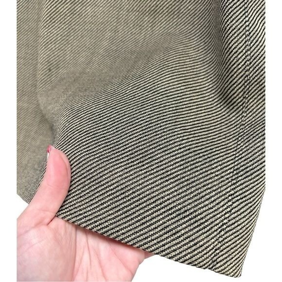 Vintage Giorgio Armani Le Collezioni Brown Twill Wool Skirt Size 6