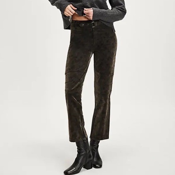 FREE PEOPLE We The Free Titan Vegan Suede Pants Size 28 NWT