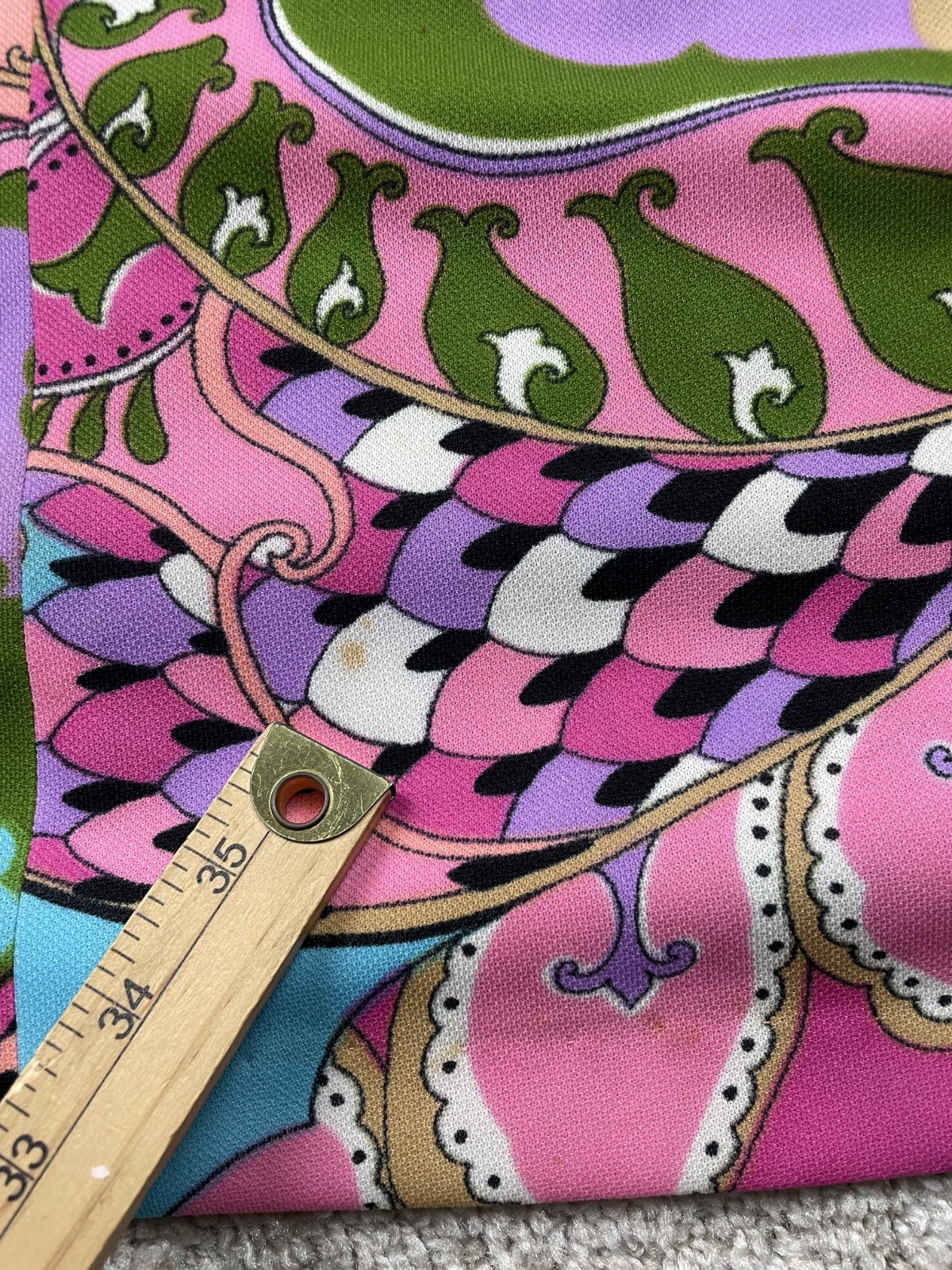 Vintage 60s Jack Needleman Anjac Mod Dress Medium Psychedelic Hippie Boho 70s