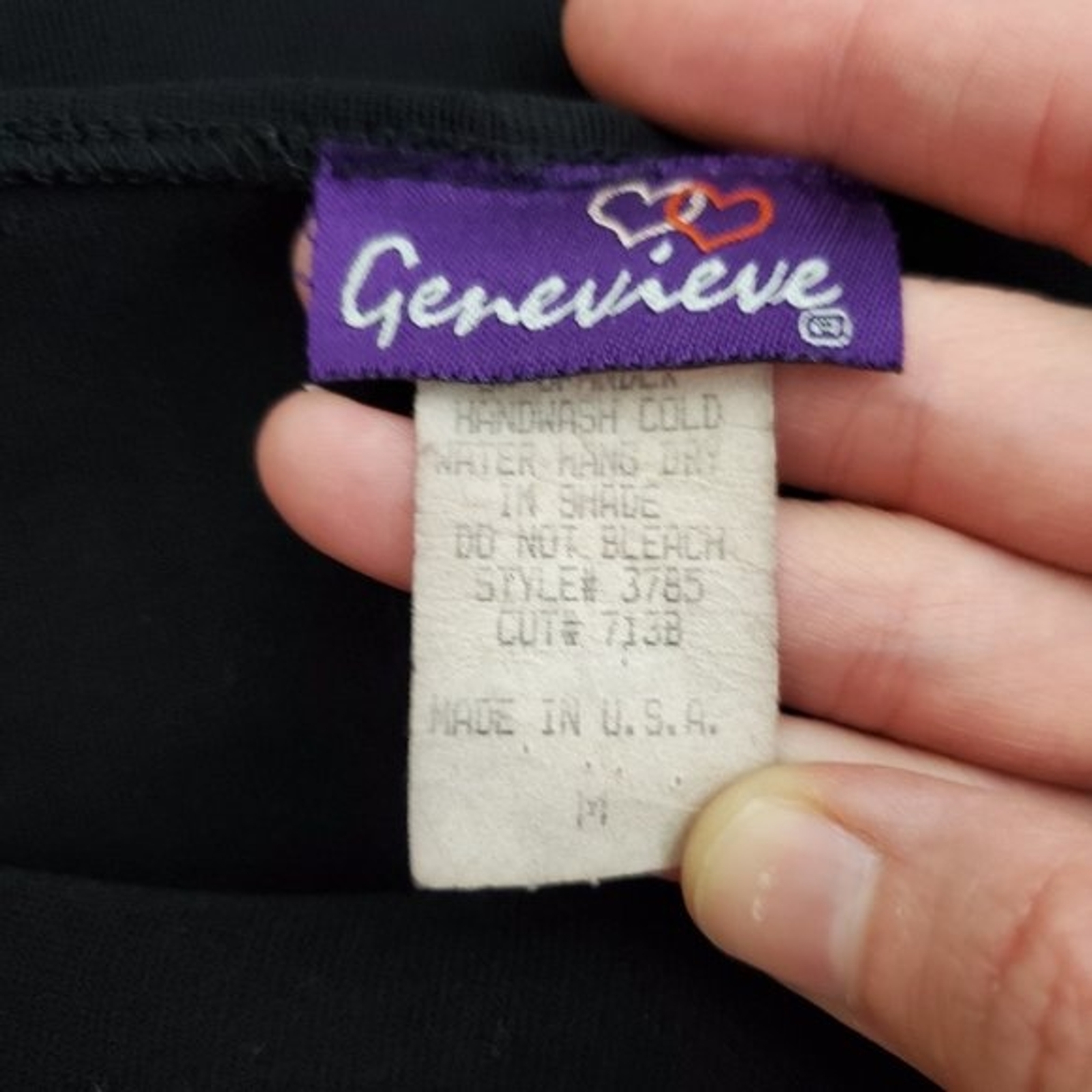 Vintage 90’s Genevieve Black Maxi Dress