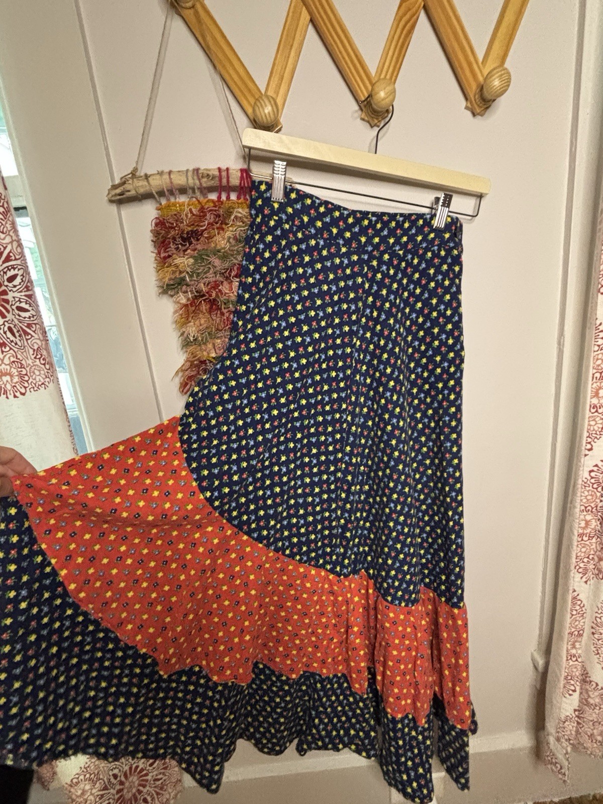 Vintage Floral skirt Cottagecore Prairie