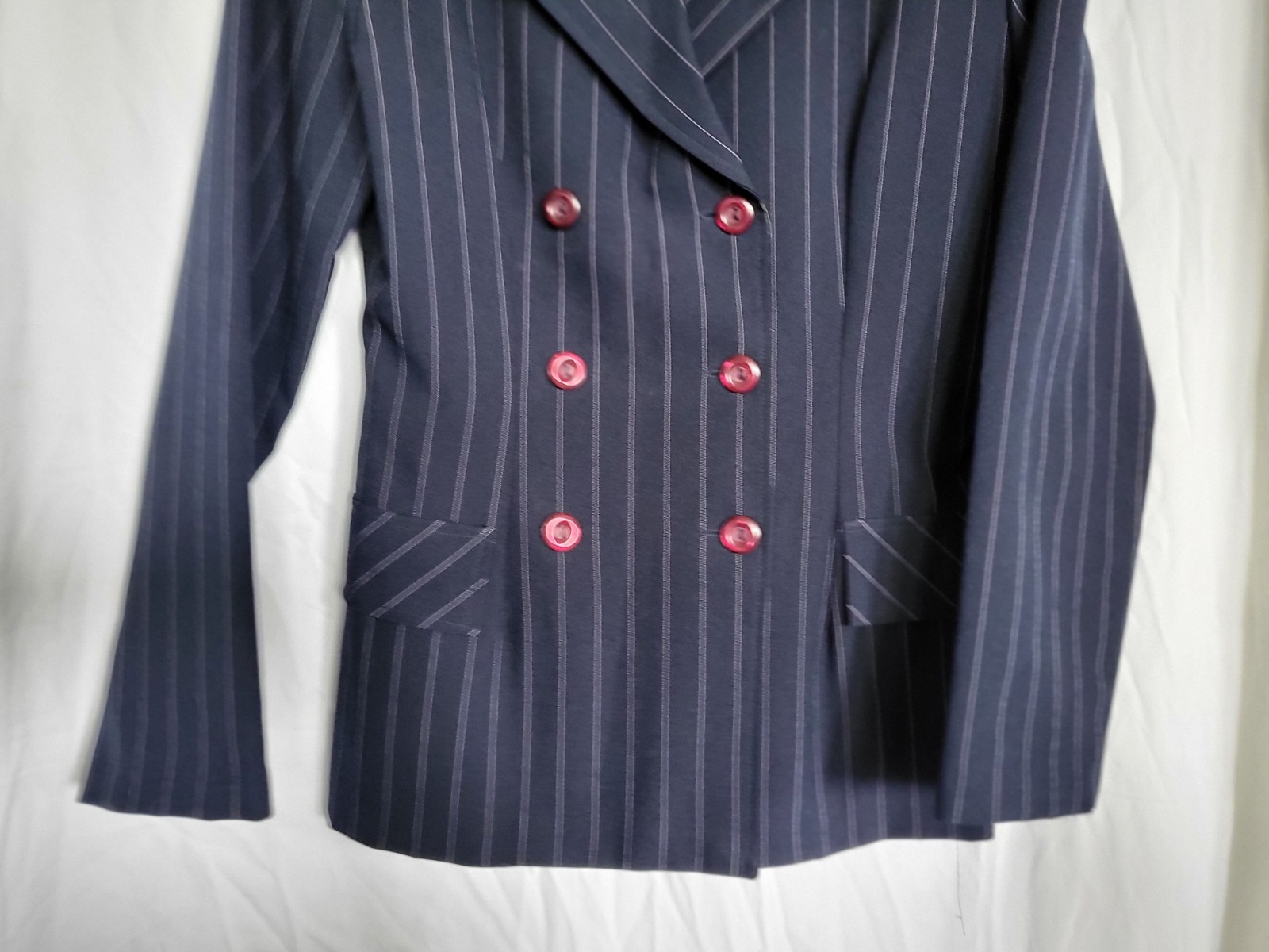 Vintage women Be Smart 2 Piece Suit blazer W/Pants size 11-12 Blue Formal USA