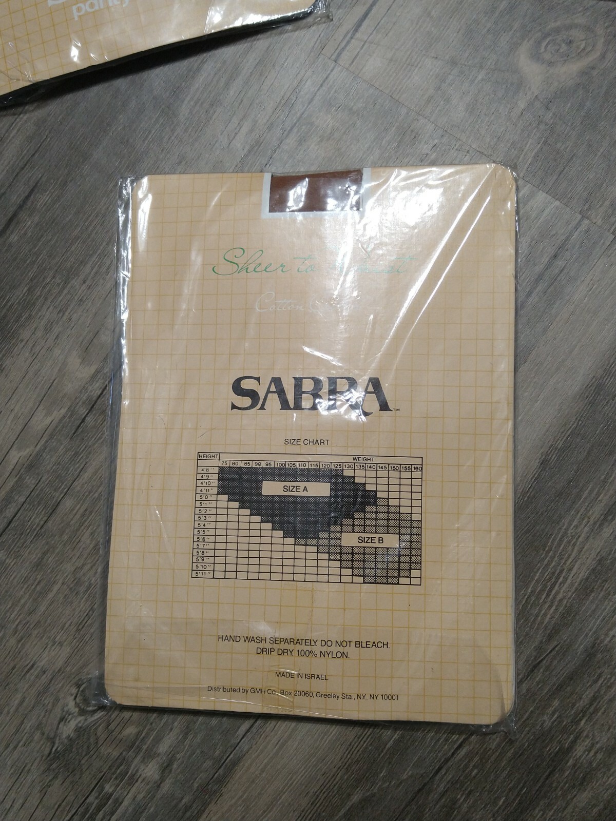 VTG Sabra Pantyhose Lot Size A Cotton Crotch Sandal Foot Nylon Hose Lot New NOS