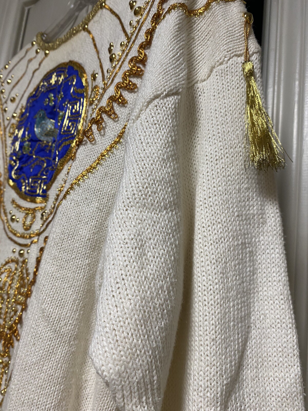 Absolutely Fabulous 1987 Gold Embellished Bonnie & Company Fashions Inc Sweater