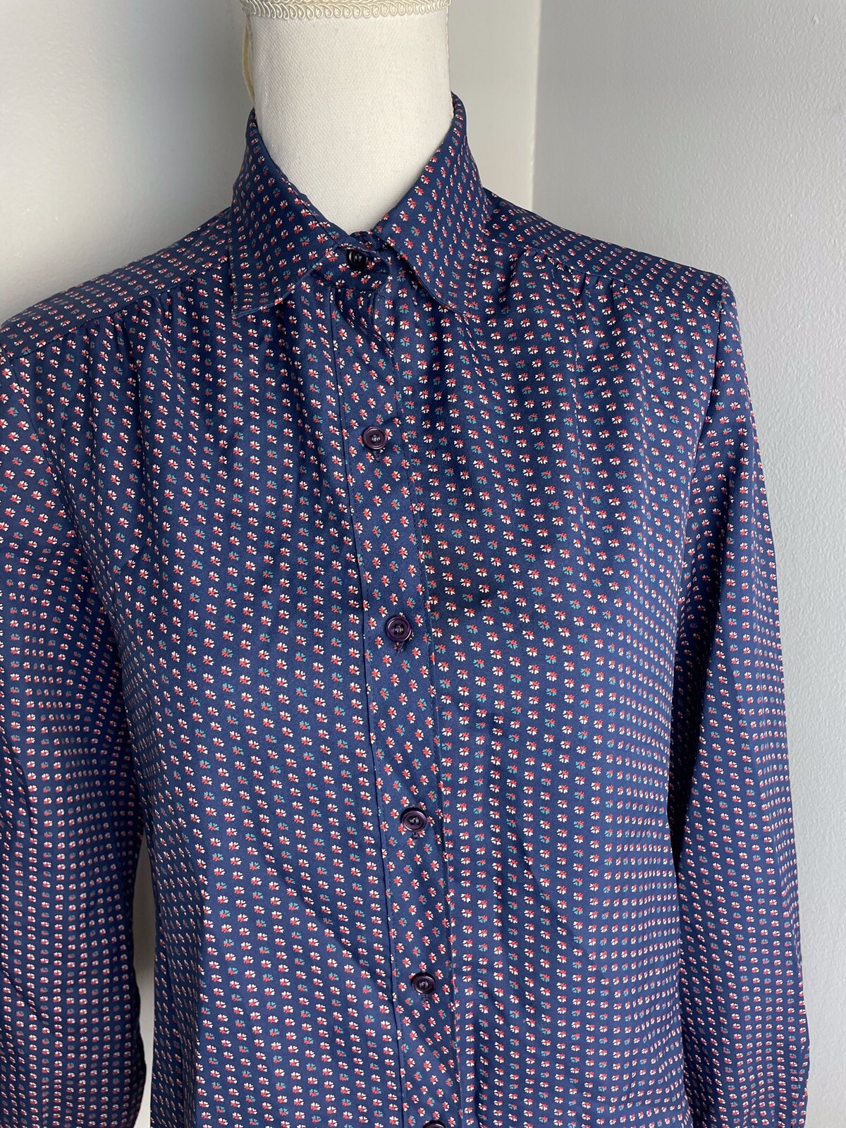 Vintage 80’s Lady Arrow Womens Blouse Floral Grandmacore Cottagecore Med