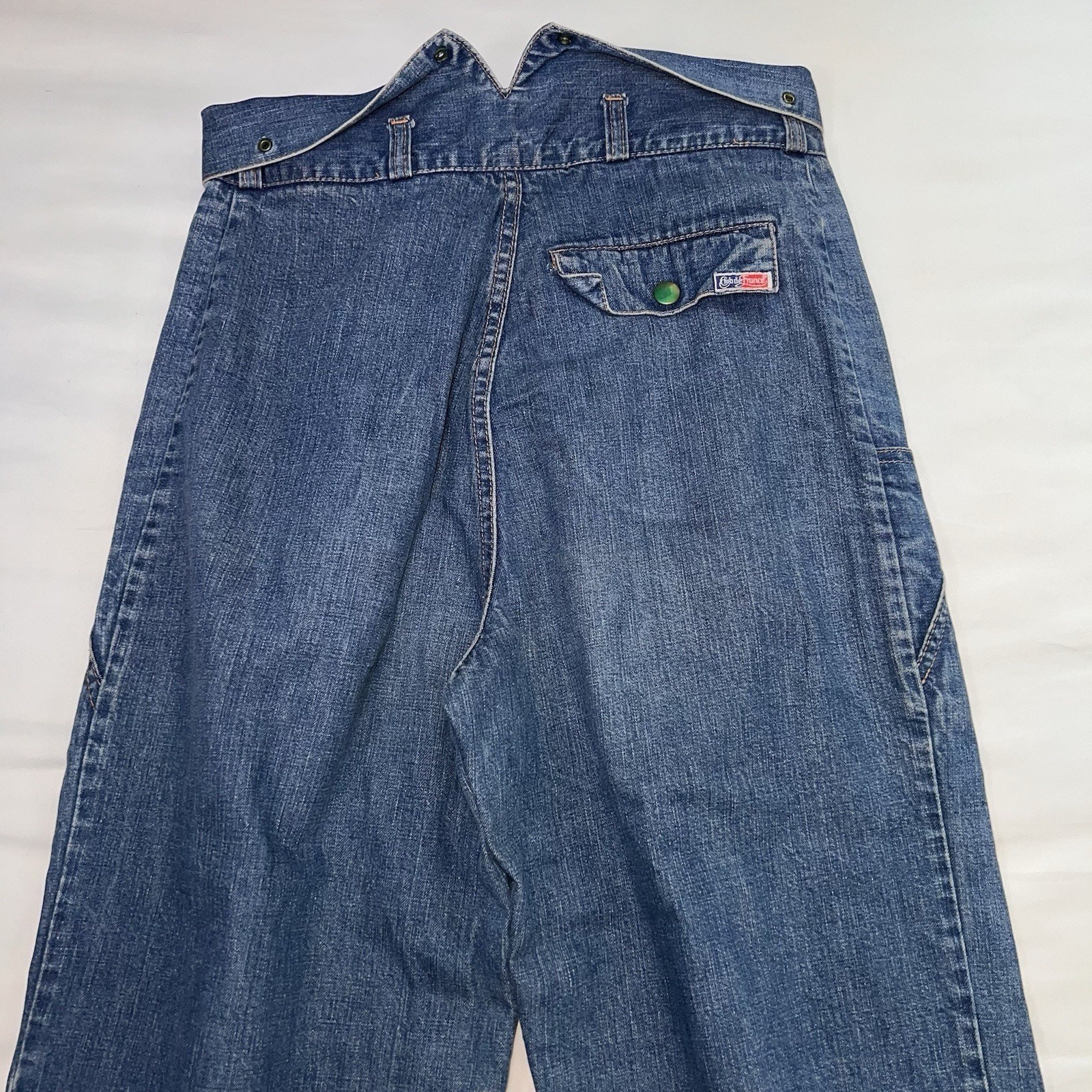 Club De France Jeans Europe Size 38 / US 6 Blue Fiold Over Denim Vintage 70s 80s